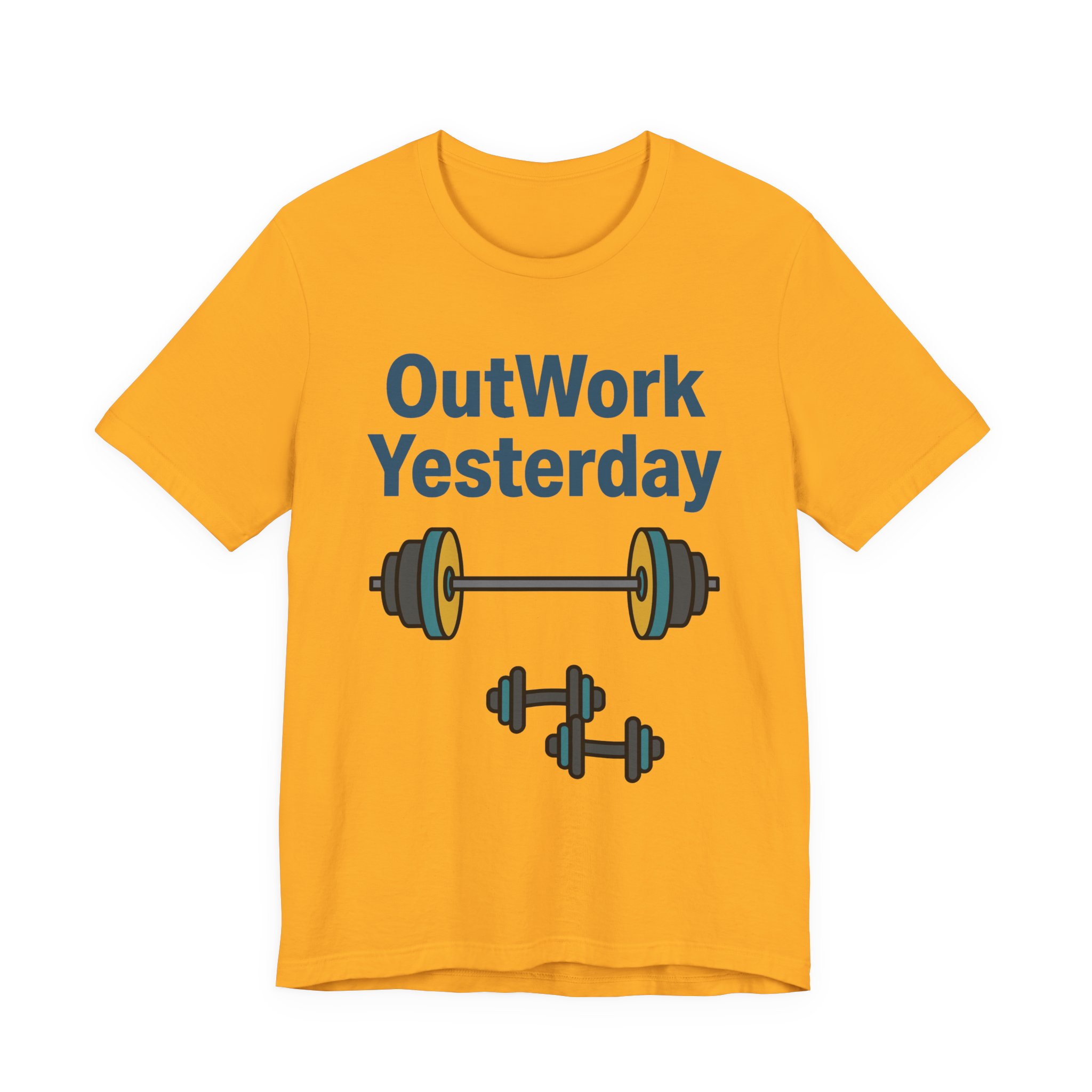 OutWork Yesterday Tee in Gold