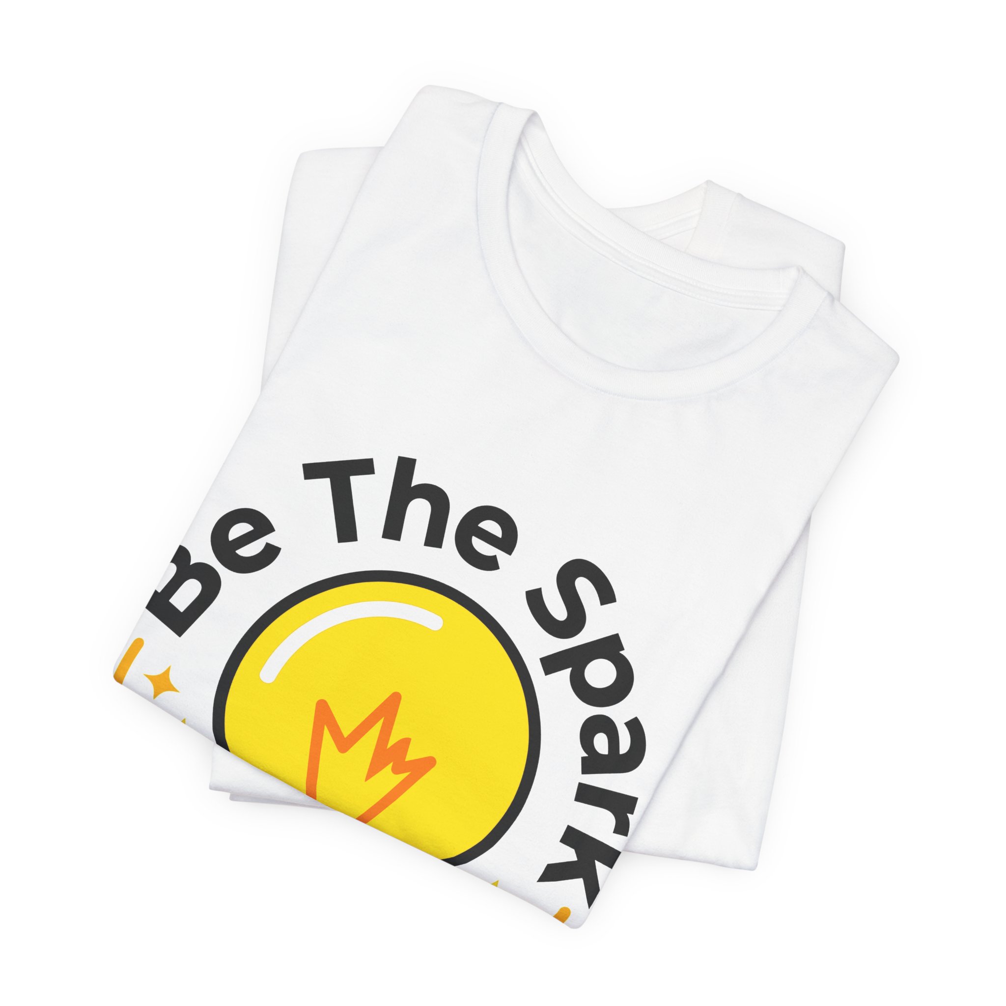 Be The Spark Tee (Light Bulb) in White, alternate view