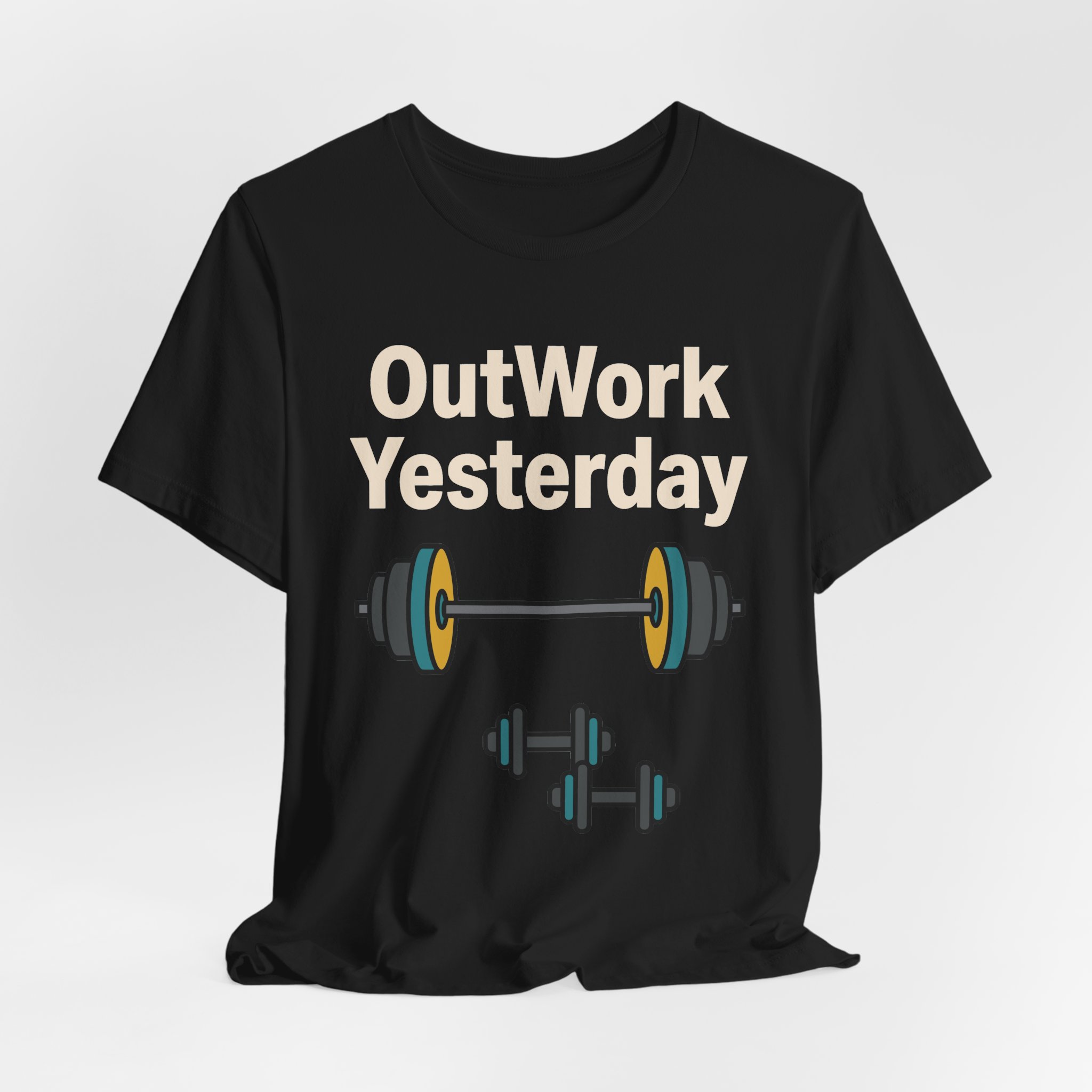 OutWork Yesterday Tee in Black, alternate view