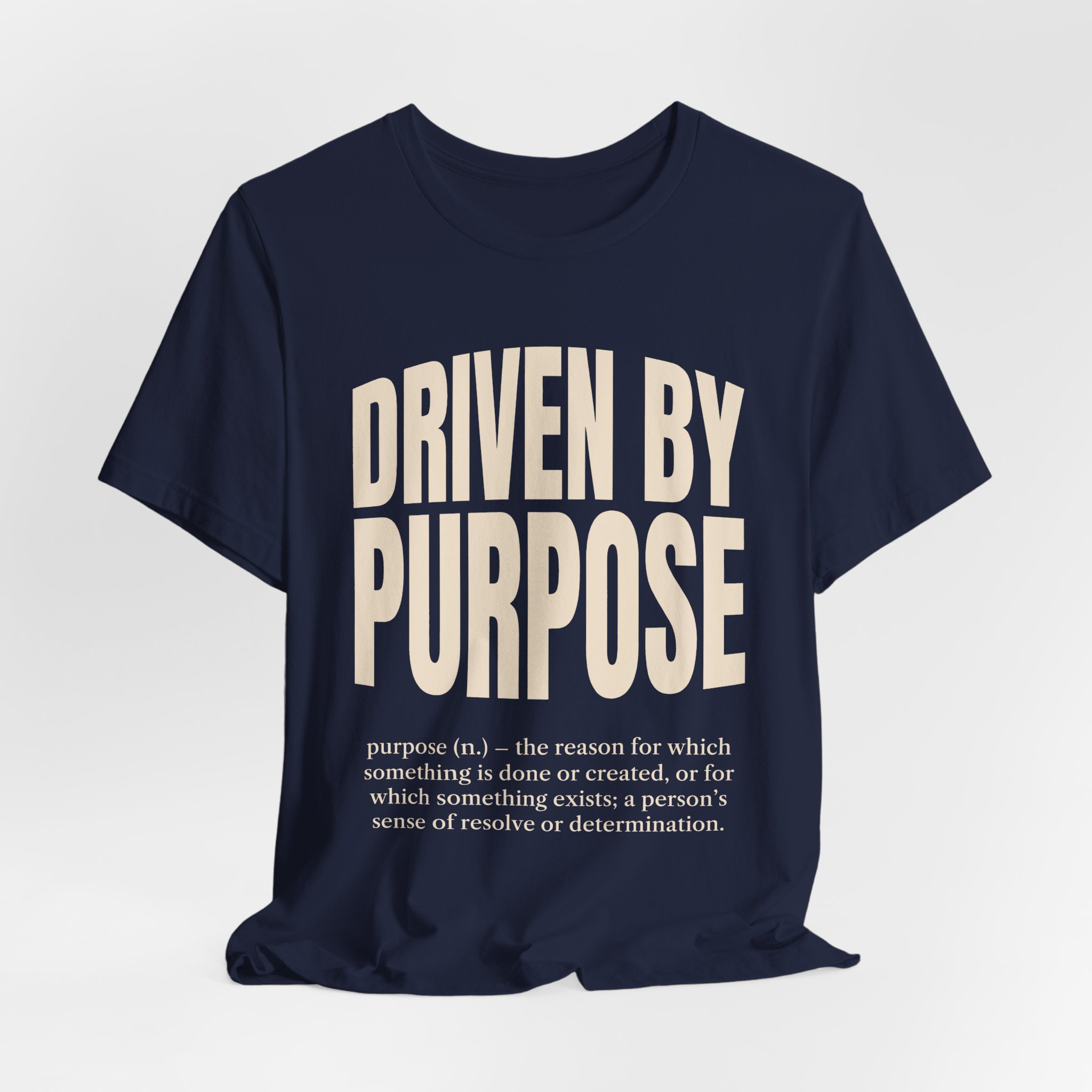 Driven by Purpose Tee (Definition) in Navy, alternate view