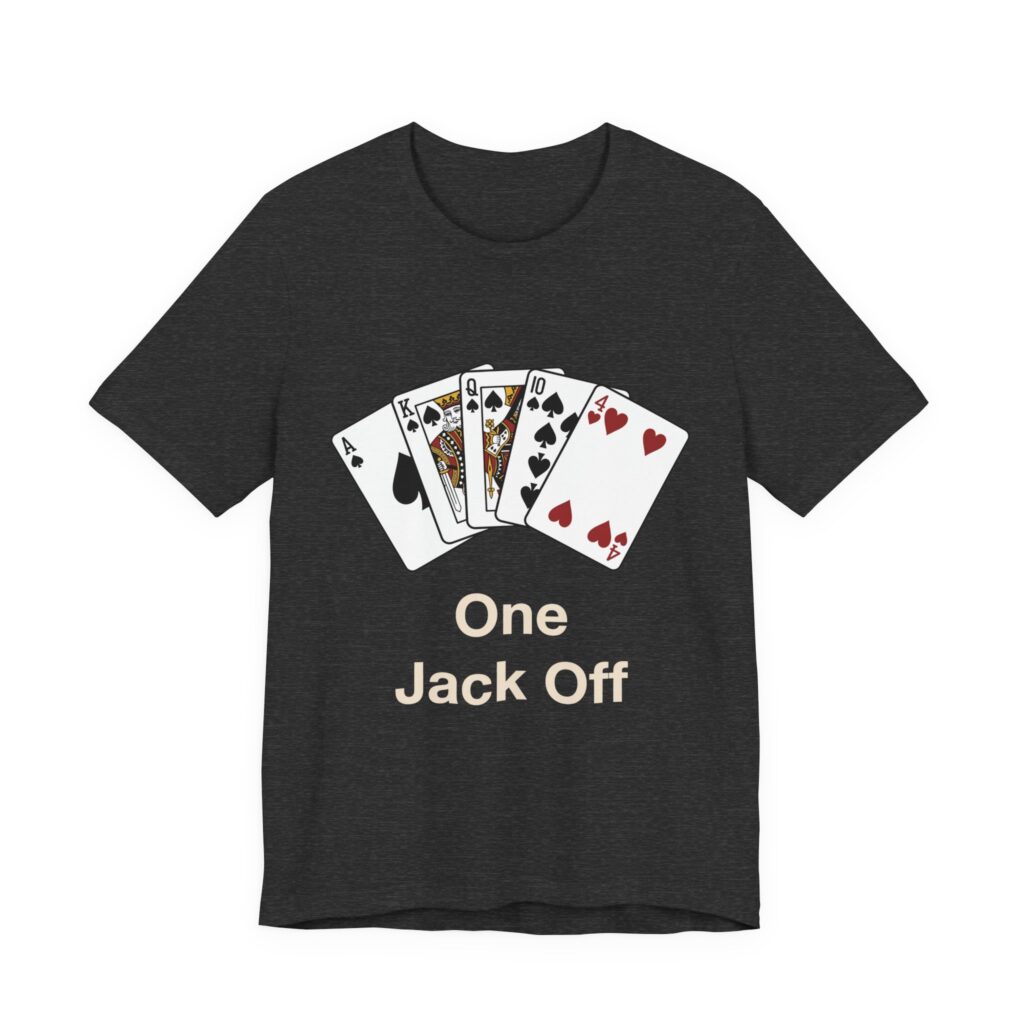 One Jack Off Tee in Dark Grey Heather