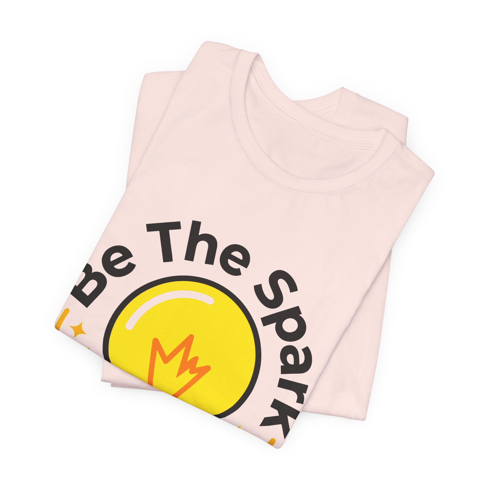 Be The Spark Tee (Light Bulb) in Soft Pink, alternate view