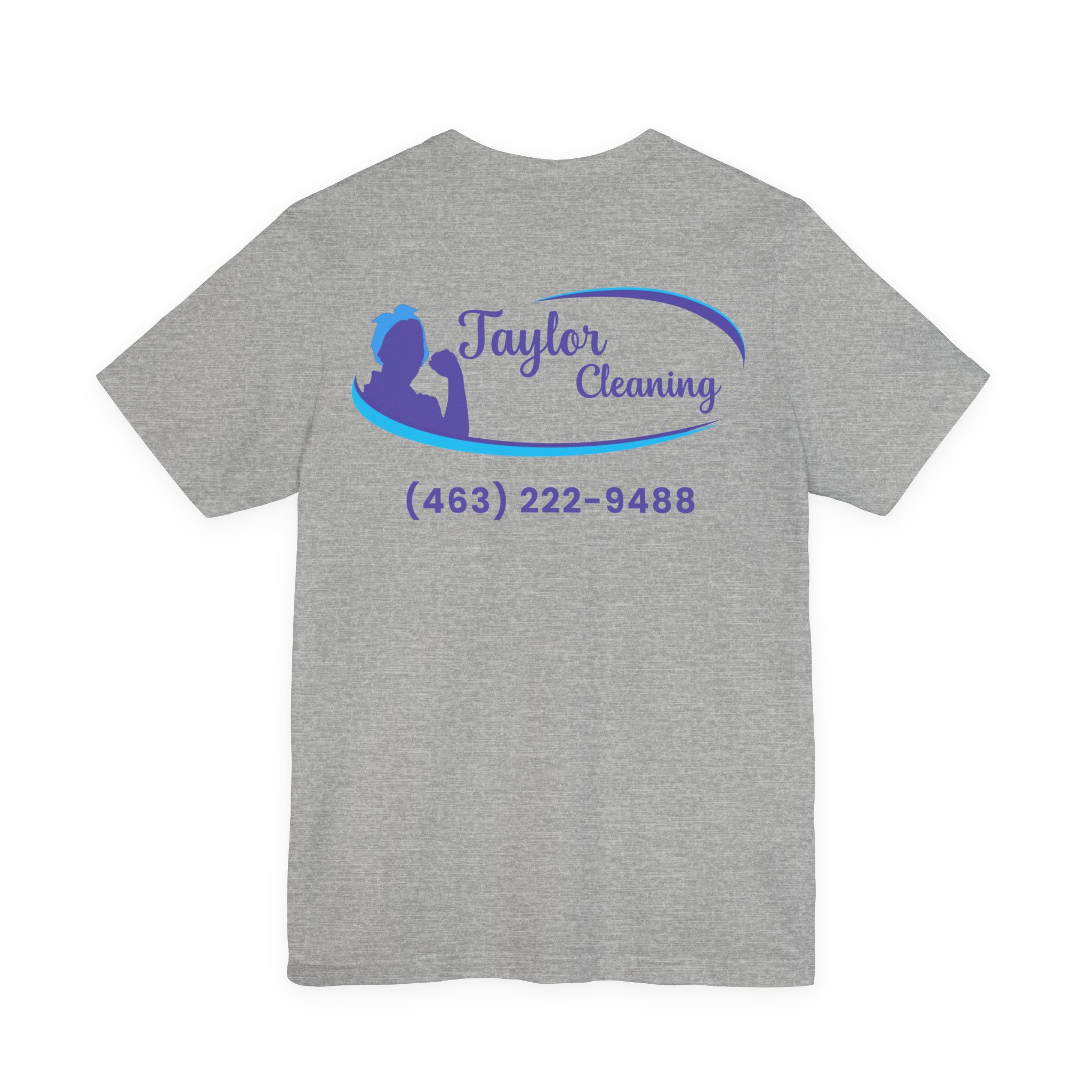 Taylor Cleaning Crew Tee — Unisex (Light, Back Print) - Image 18