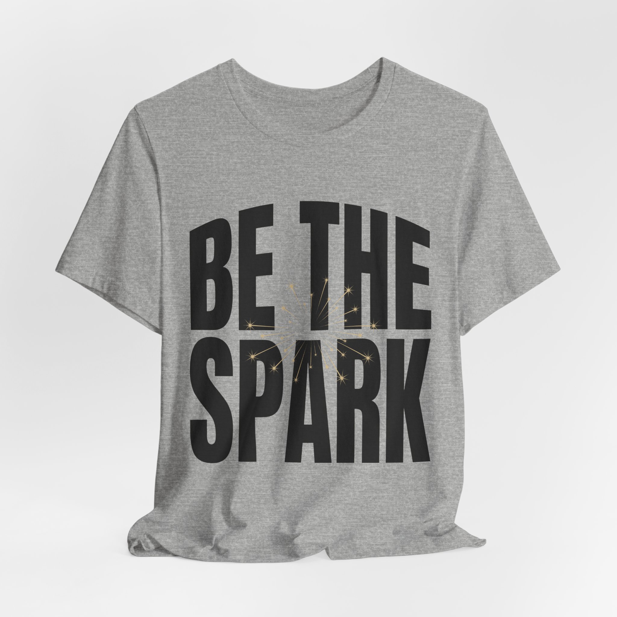 Be The Spark Tee in Athletic Heather, alternate view