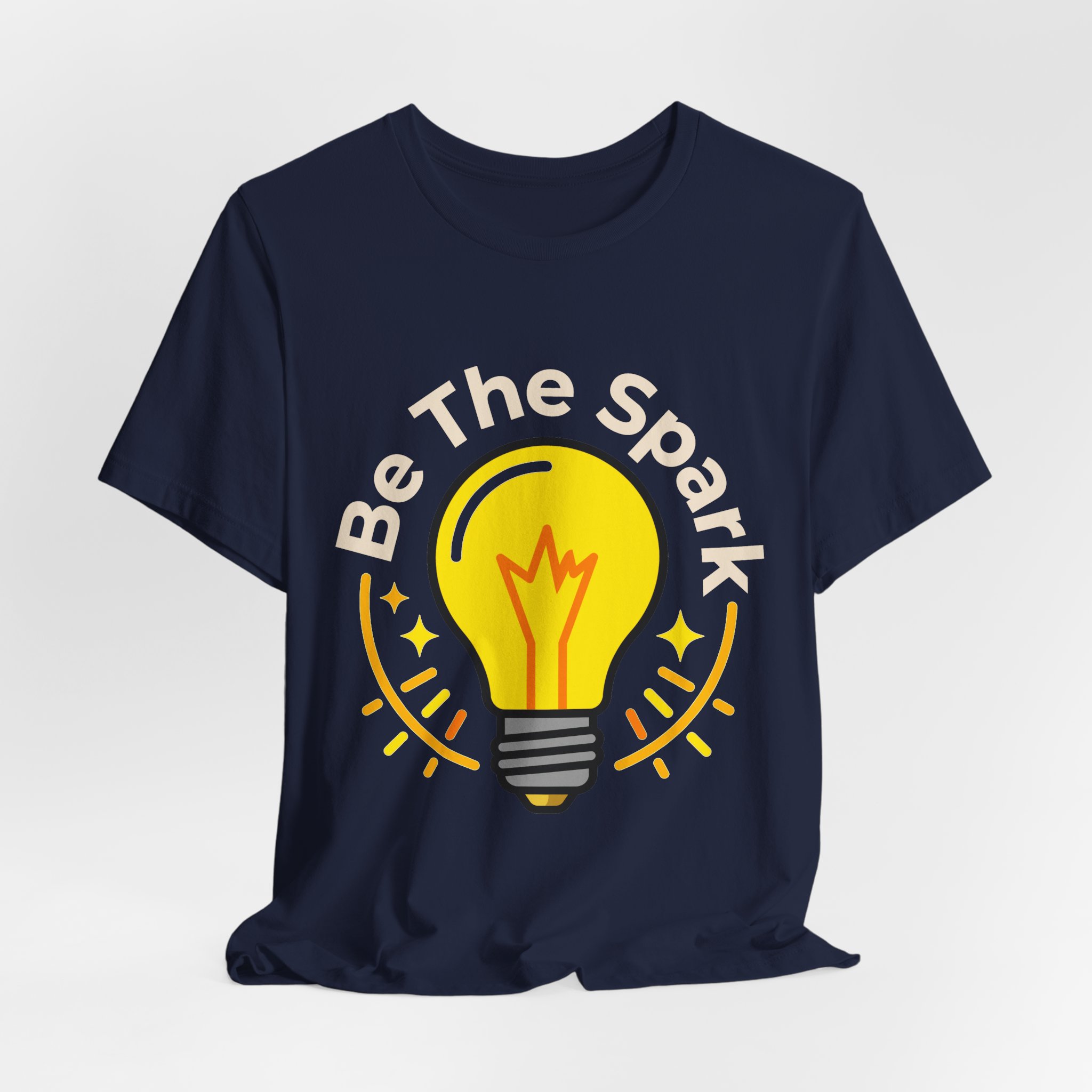 Be The Spark Tee (Light Bulb) in Navy, alternate view