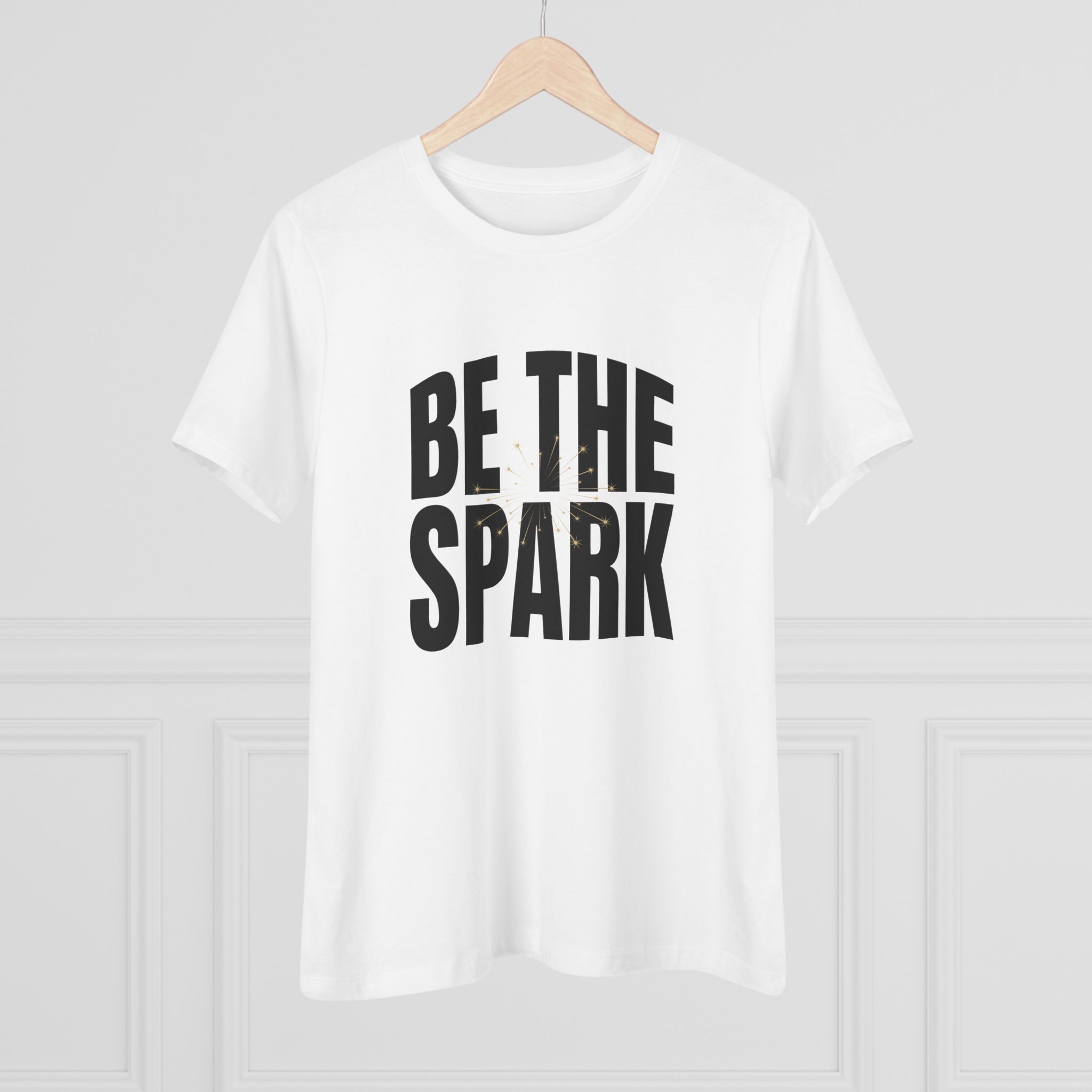 Be The Spark Women's Tee in White, alternate view