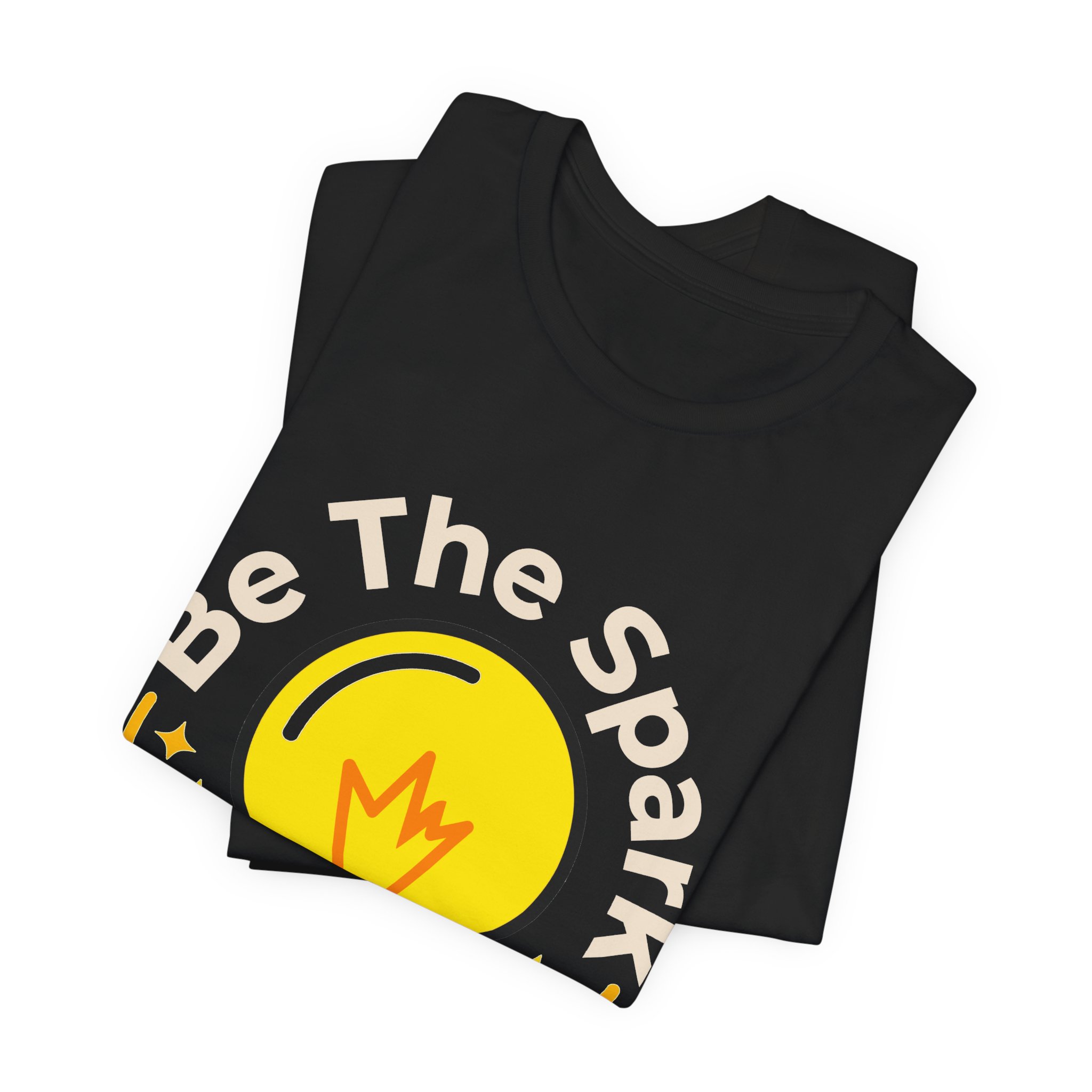 Be The Spark Tee (Light Bulb) in Black, alternate view