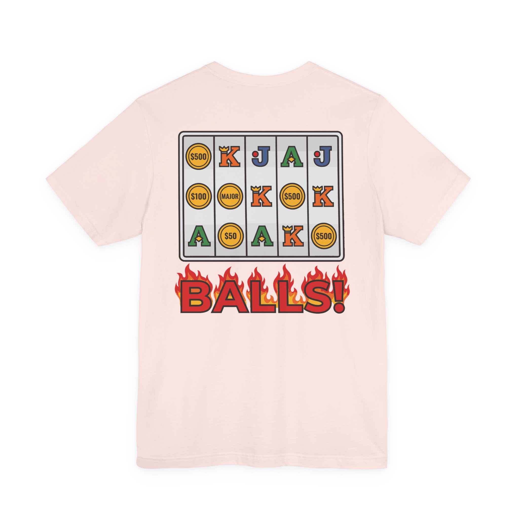BALLS! Fire Reels Tee (Back Print) - Image 3