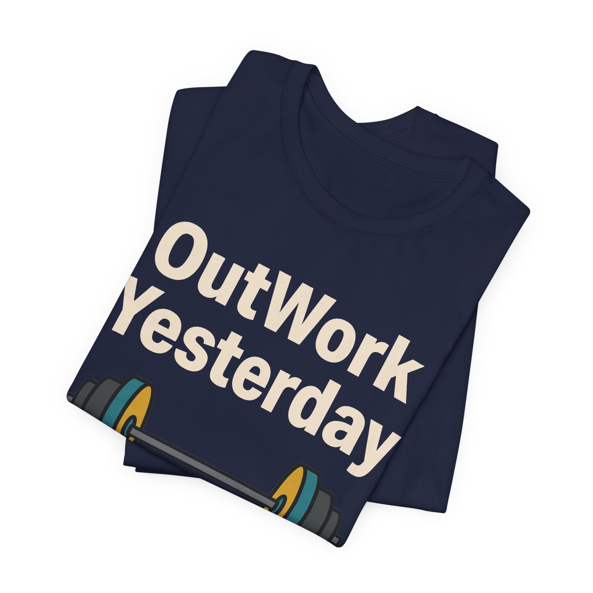OutWork Yesterday Tee in Navy, alternate view