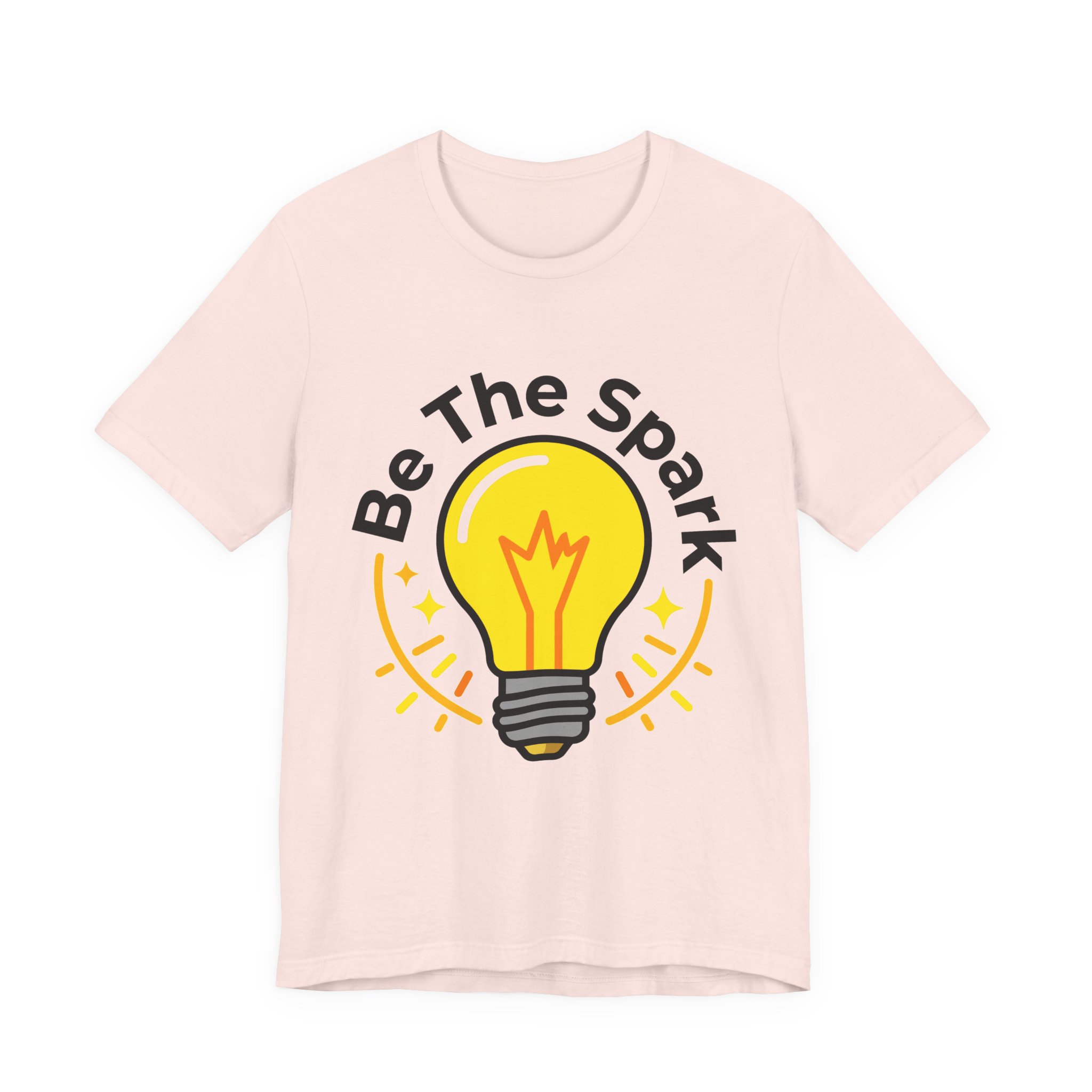Be The Spark Tee (Light Bulb) in Soft Pink