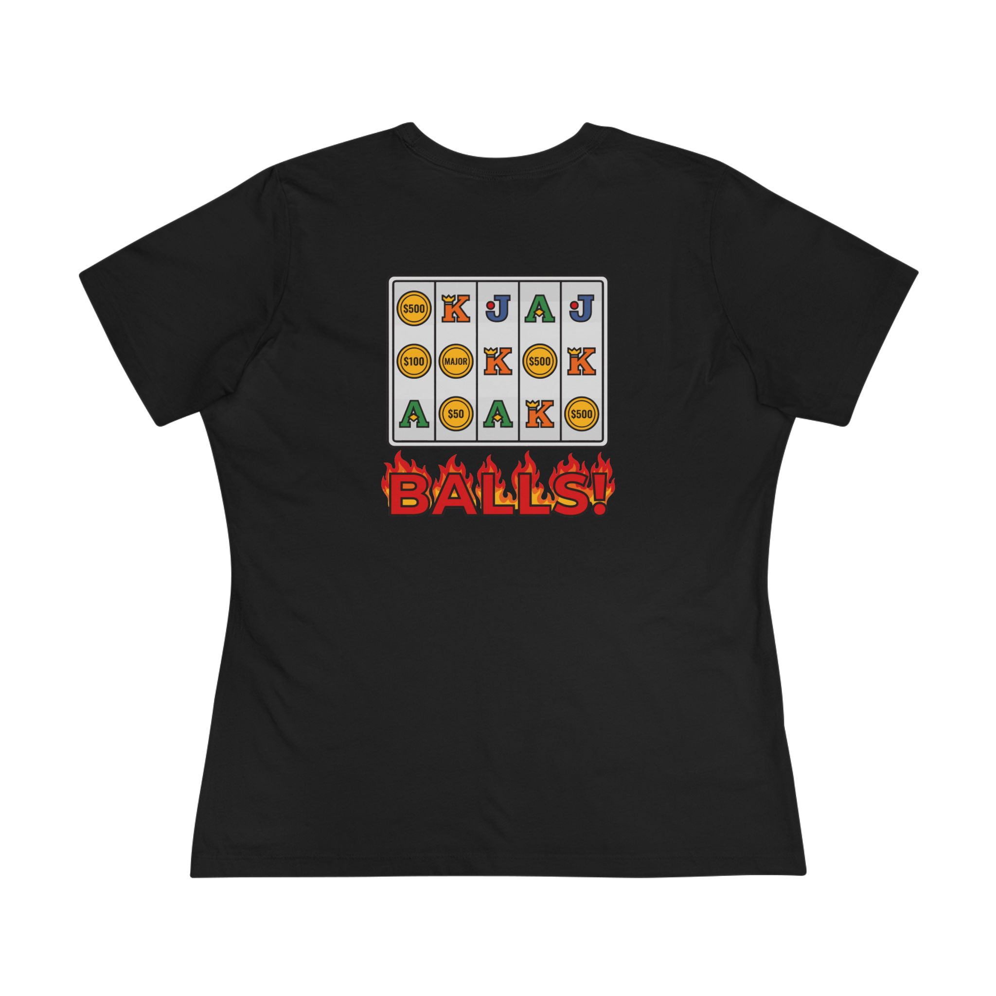 BALLS! Fire Reels Women's Tee (Back Print) - Image 3