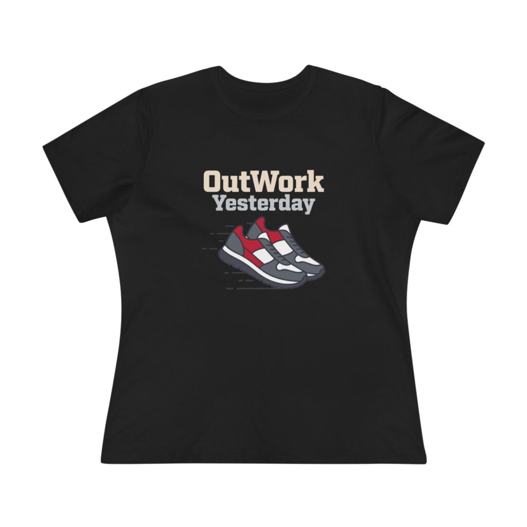 OutWork Yesterday Women's Tee (Sneakers) in Black