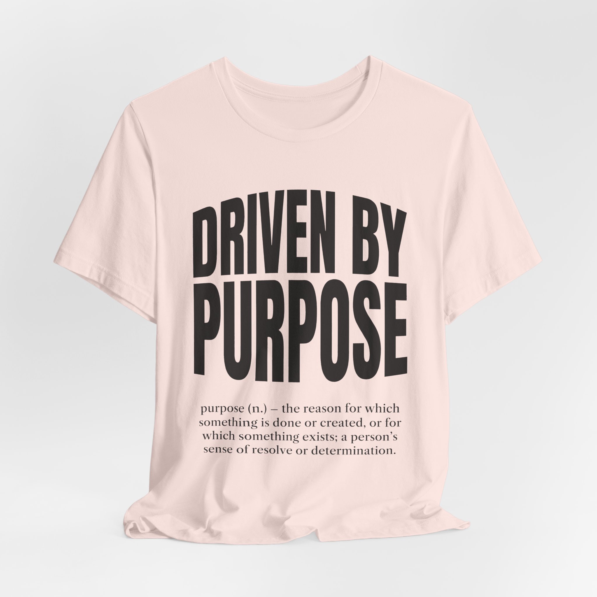 Driven by Purpose Tee (Definition) in Soft Pink, alternate view