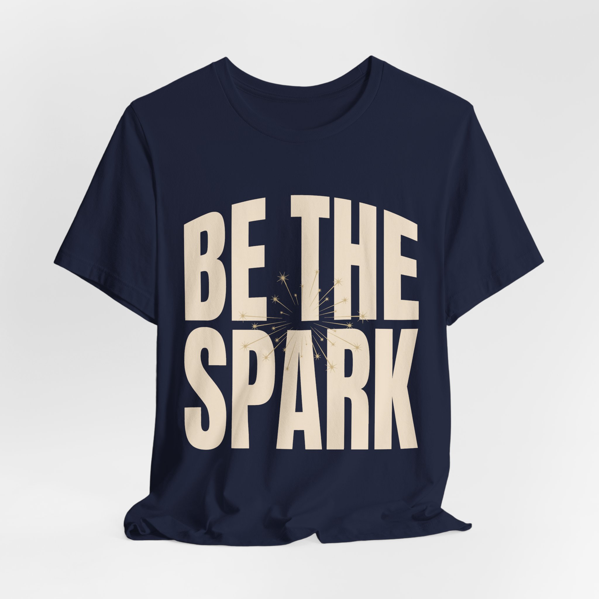 Be The Spark Tee in Navy, alternate view