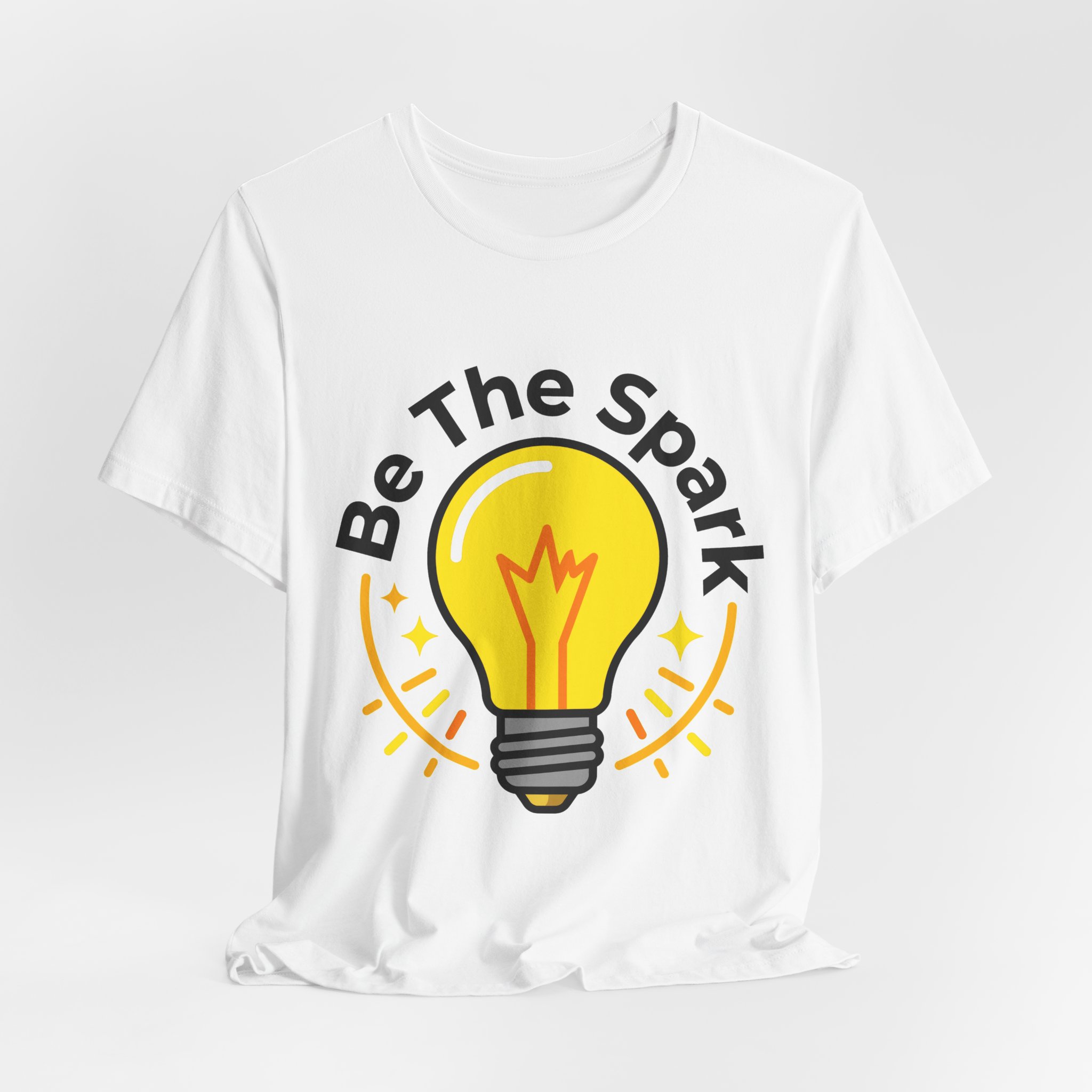 Be The Spark Tee (Light Bulb) in White, alternate view