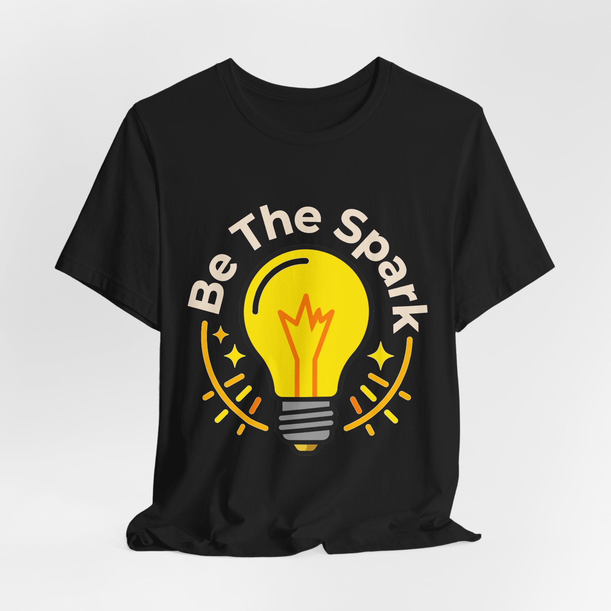 Be The Spark Tee (Light Bulb) in Black, alternate view