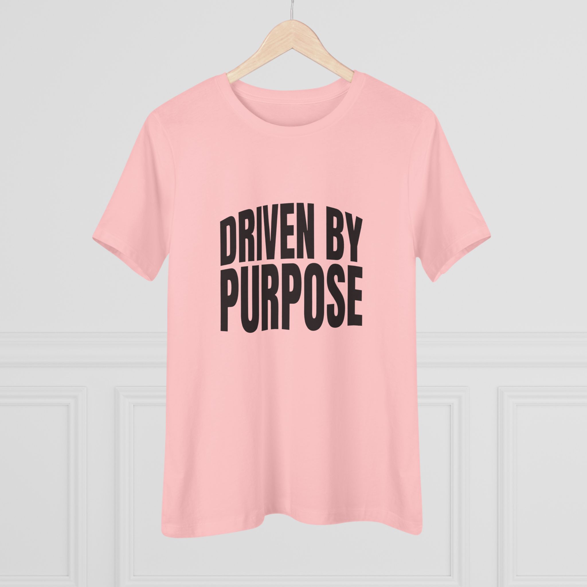 Driven by Purpose Women's Tee in Pink, alternate view