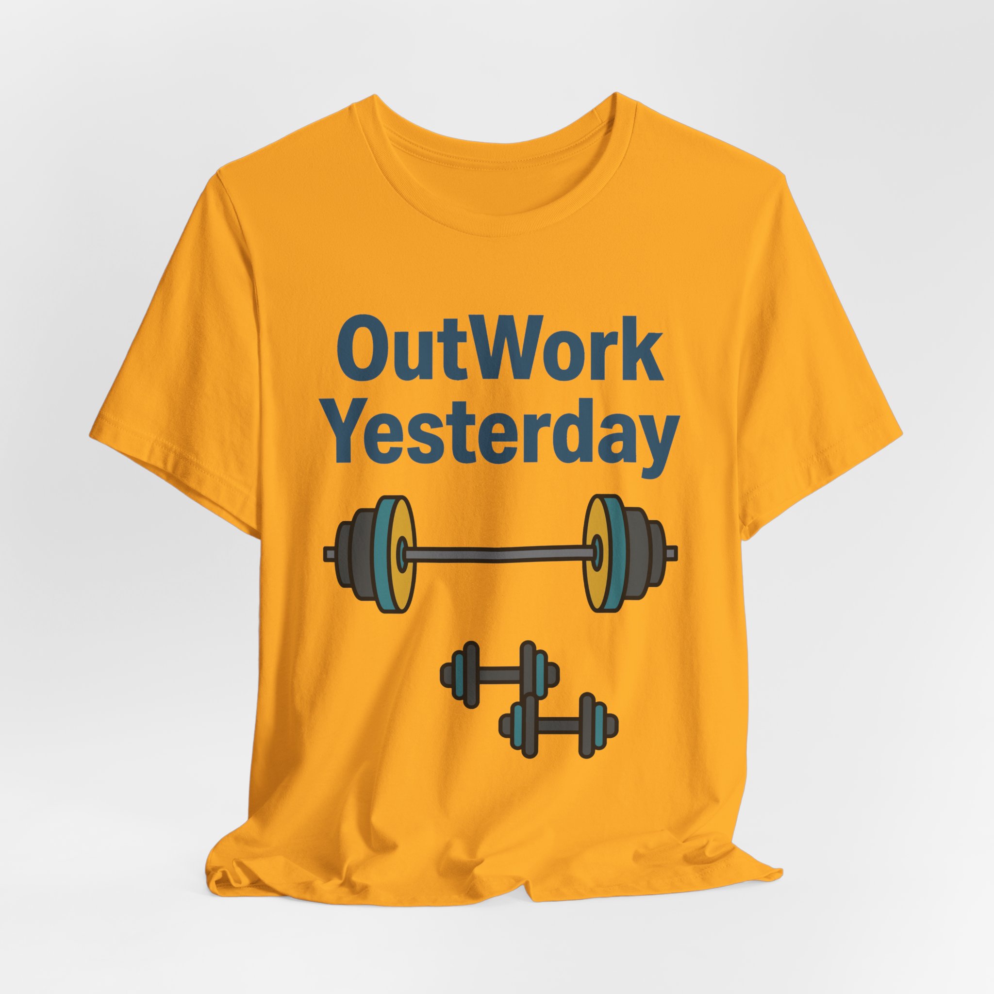 OutWork Yesterday Tee in Gold, alternate view