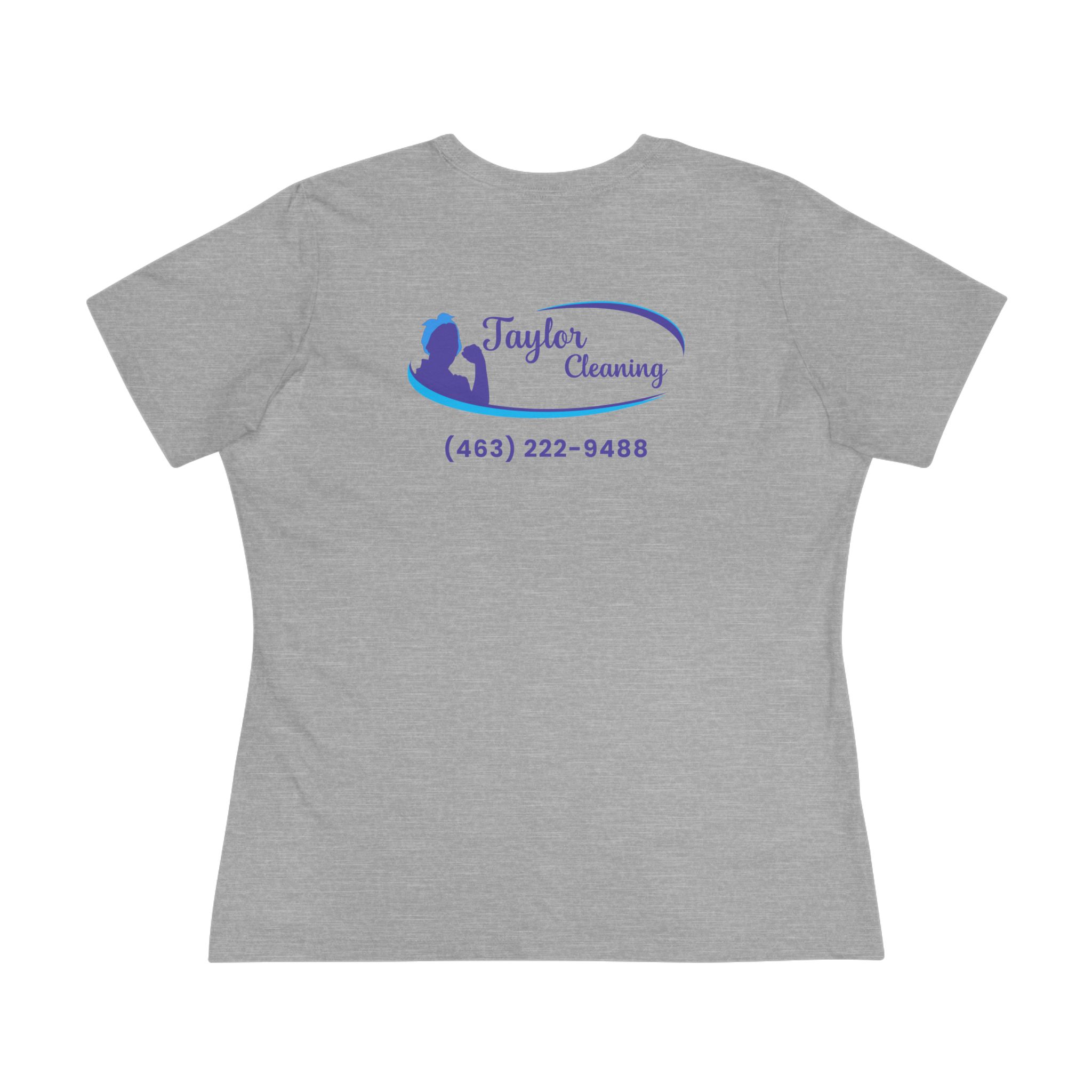 Taylor Cleaning Crew Tee — Women's (Light, Back Print) - Image 10