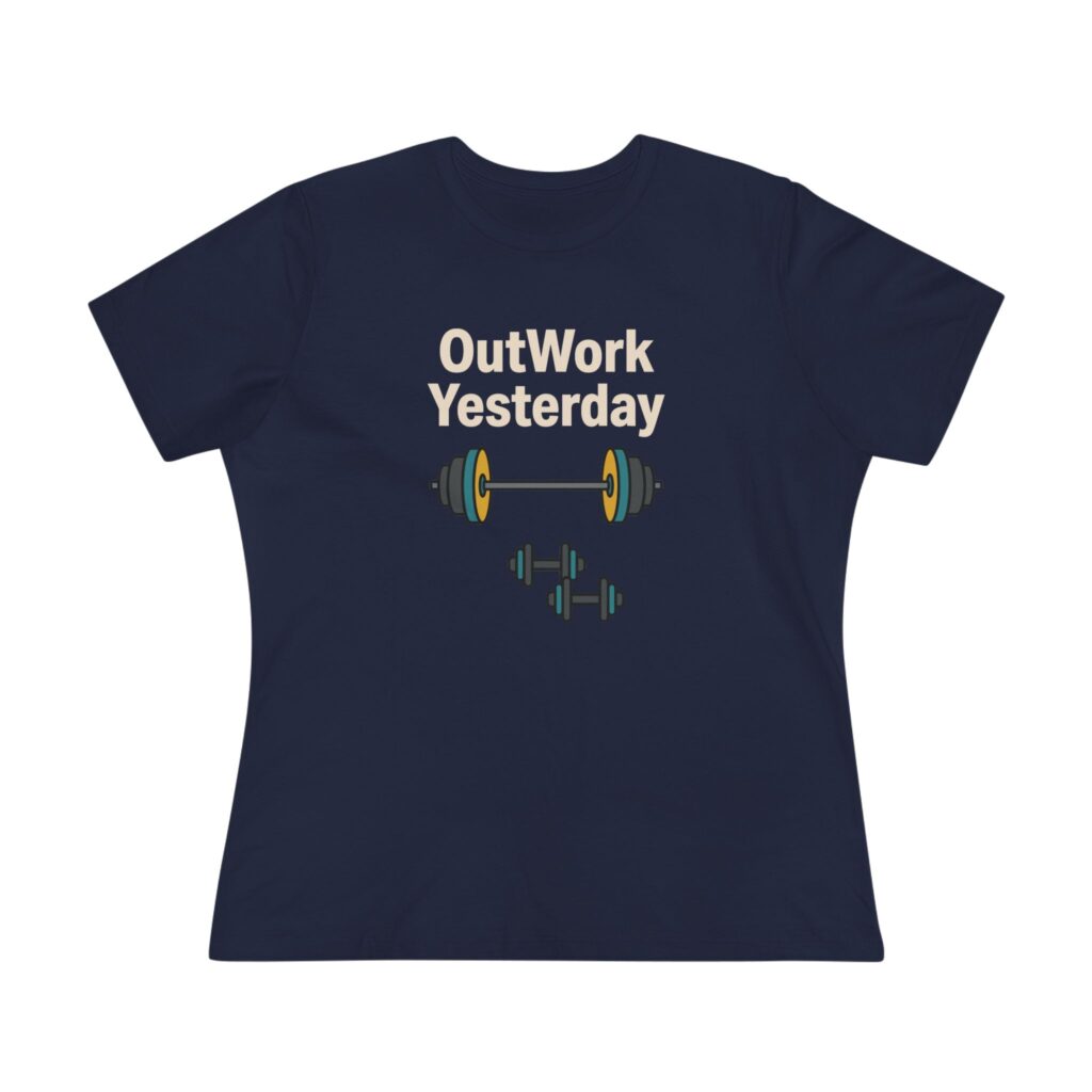 OutWork Yesterday Women's Tee in Navy