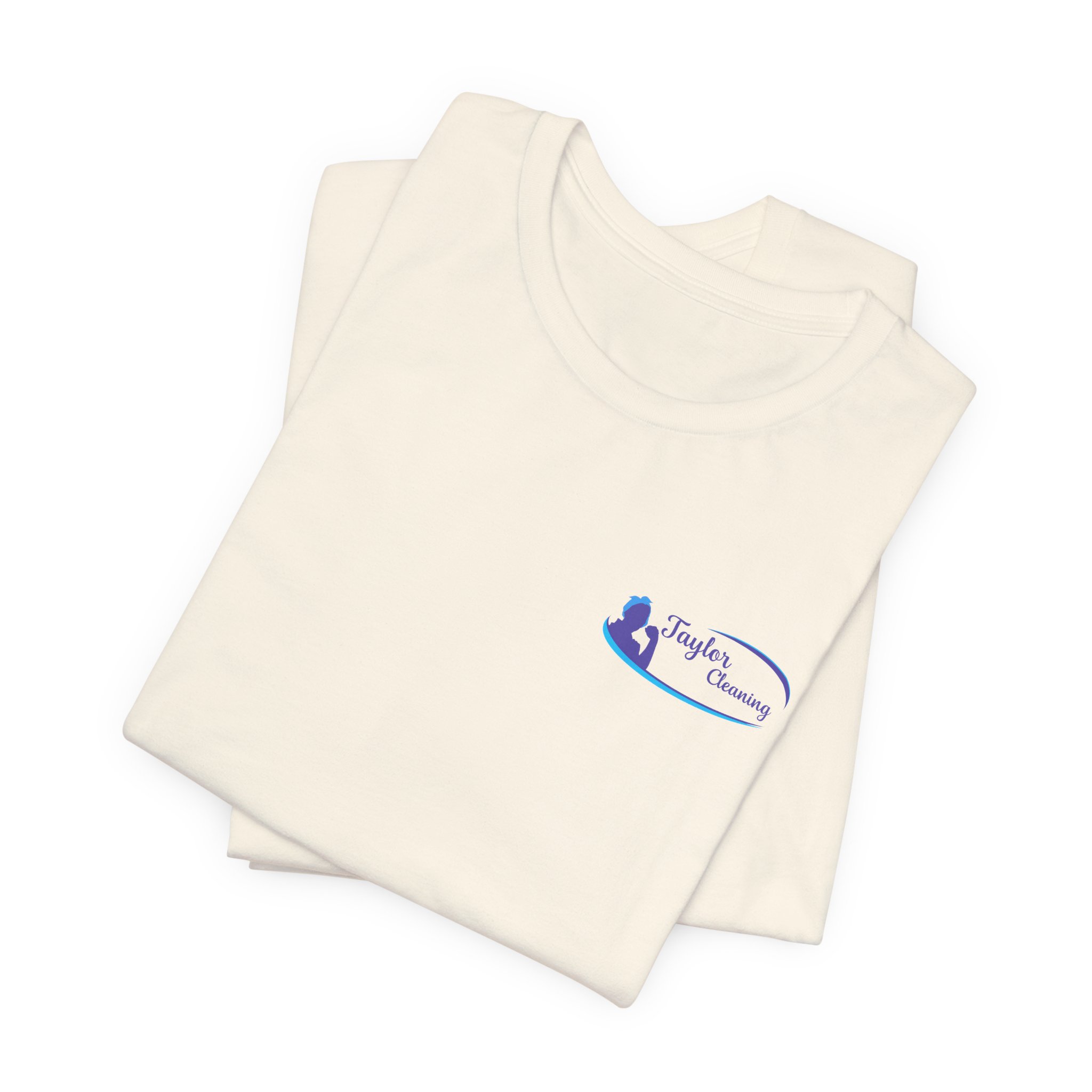 Taylor Cleaning Crew Tee — Unisex (Light, Logo Back) - Image 15