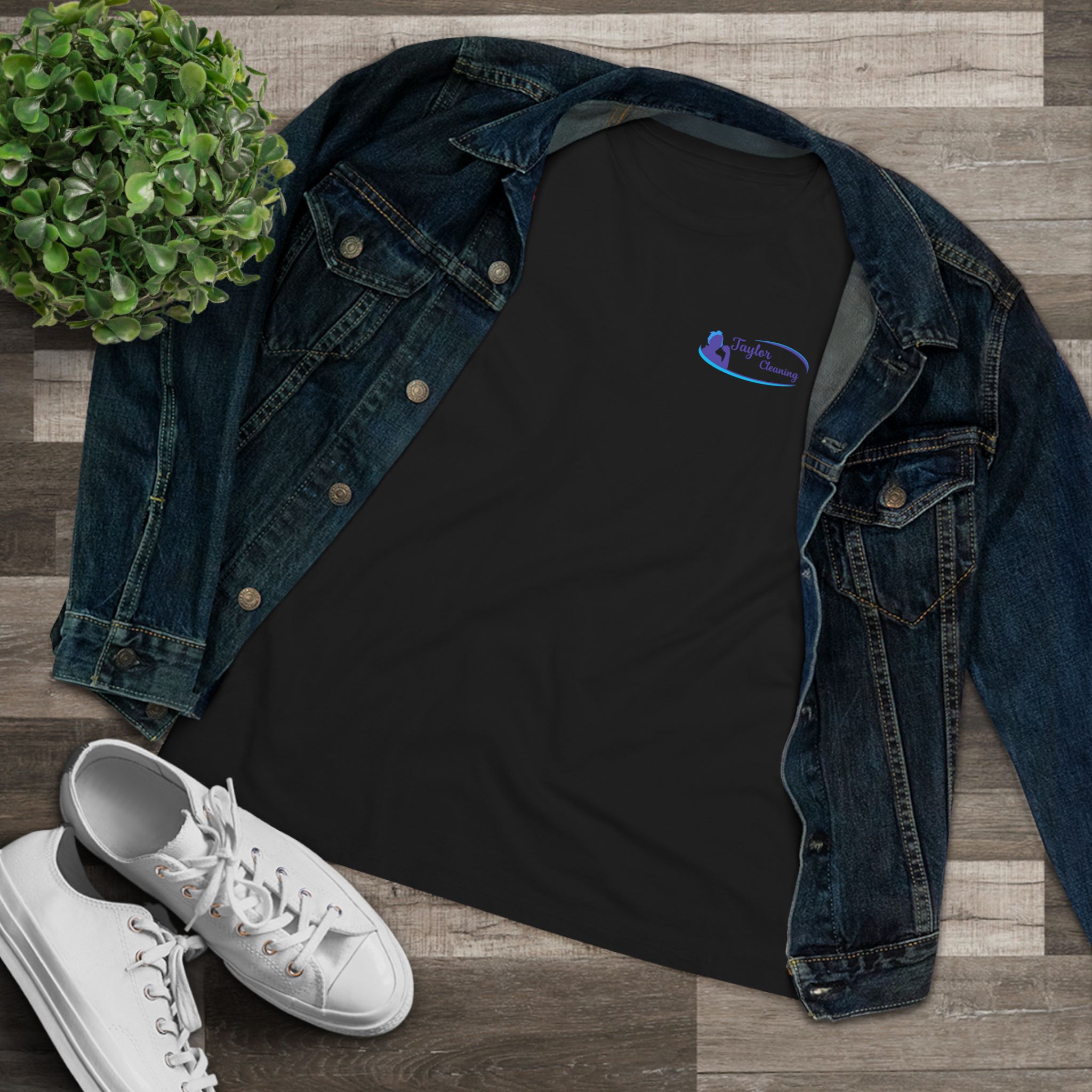 Taylor Cleaning Crew Tee — Women's (Black) - Image 3