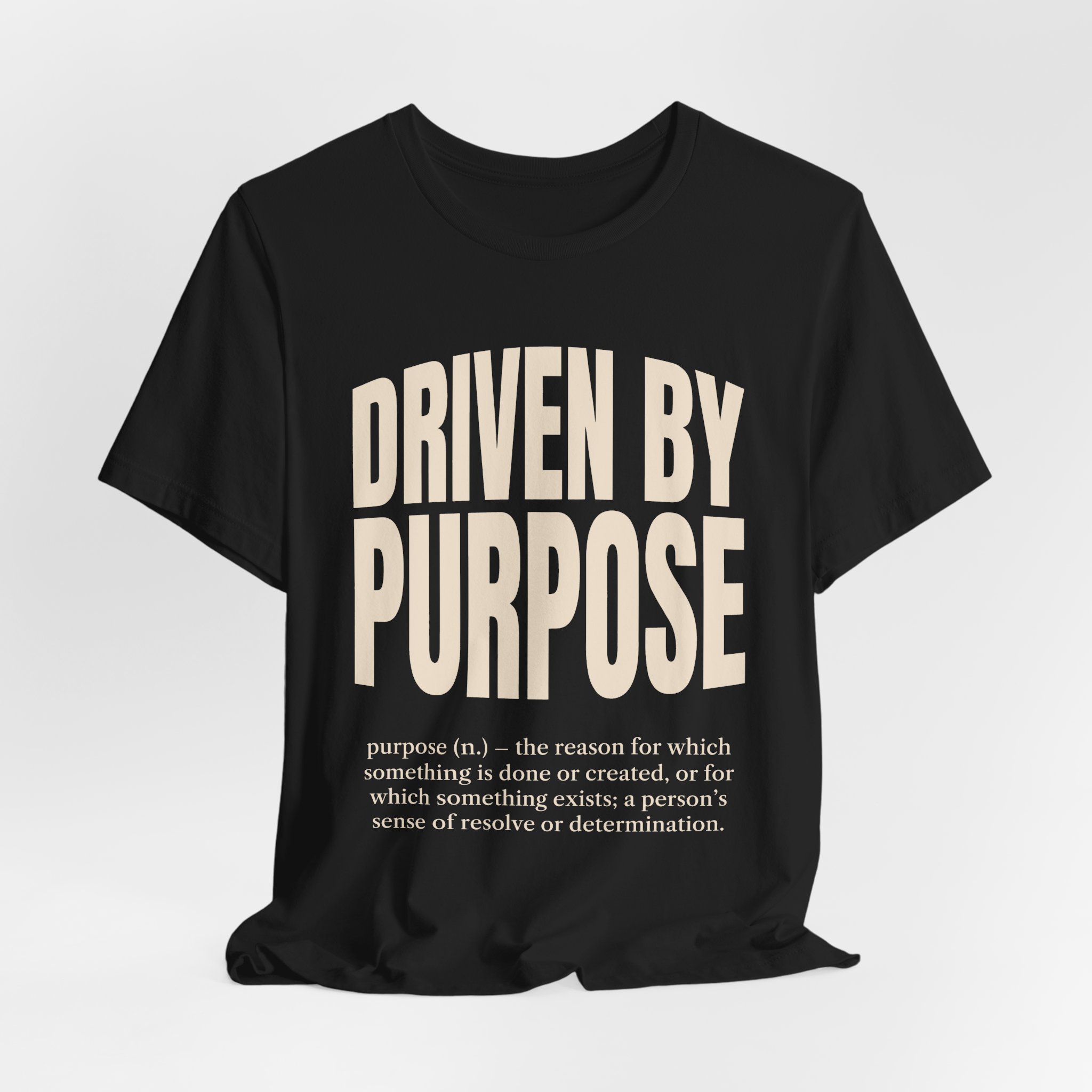 Driven by Purpose Tee (Definition) in Black, alternate view