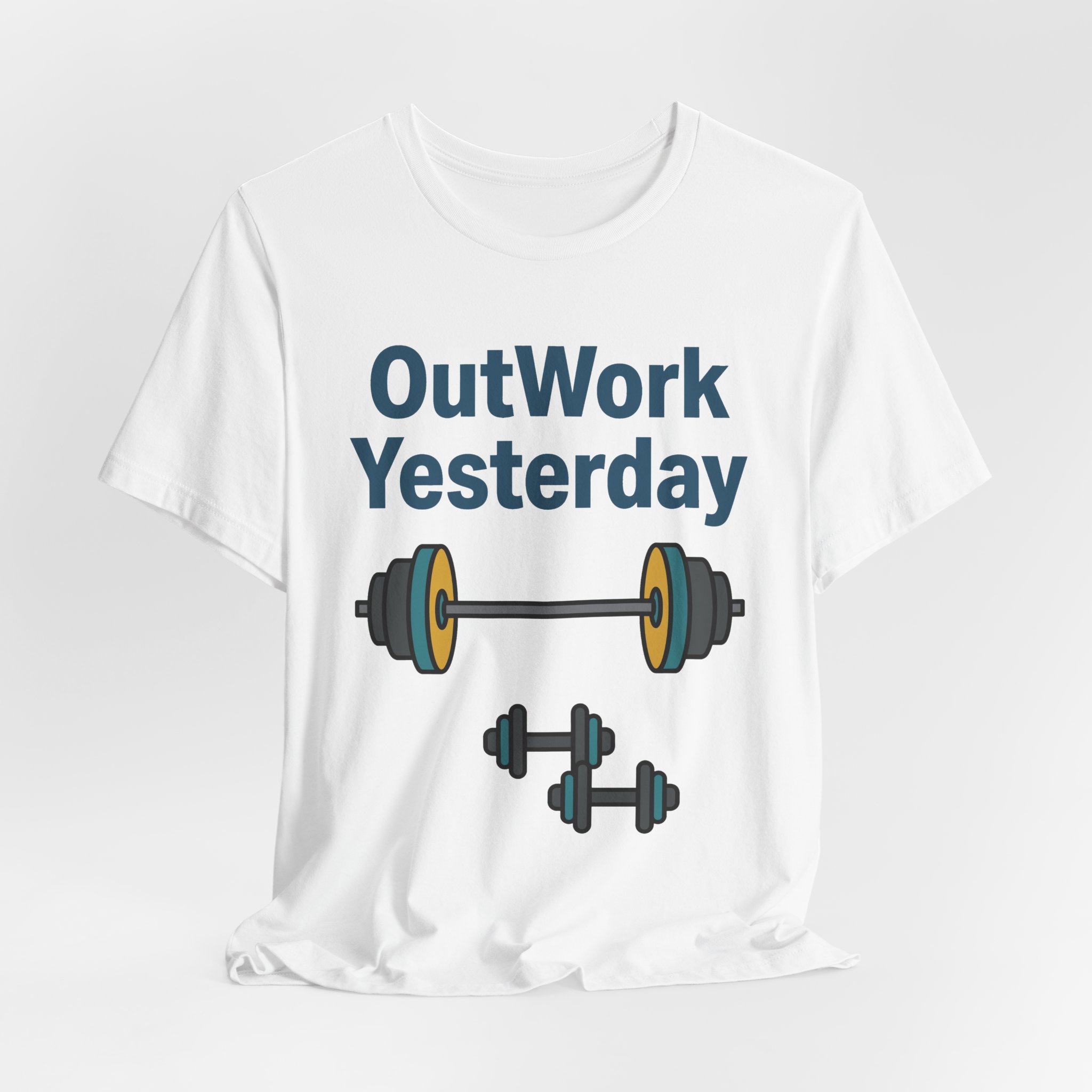 OutWork Yesterday Tee in White, alternate view