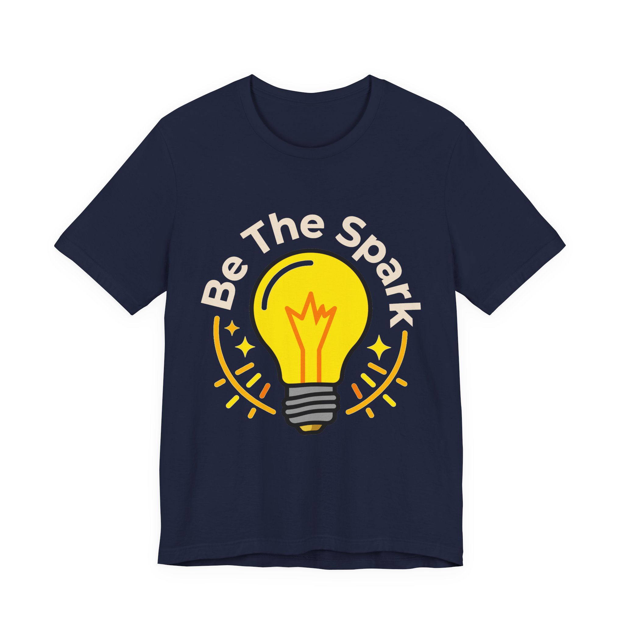 Be The Spark Tee (Light Bulb) in Navy