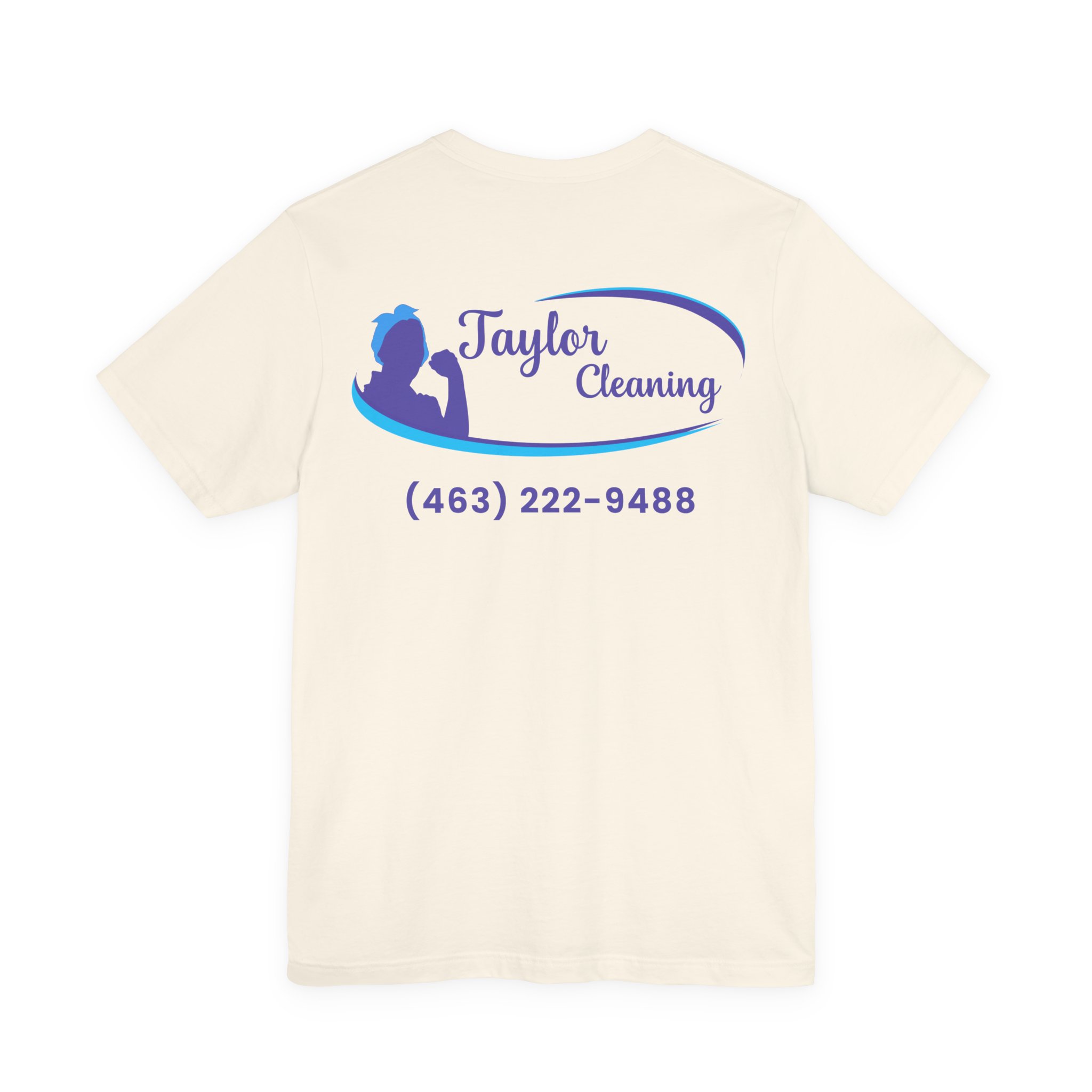 Taylor Cleaning Crew Tee — Unisex (Light, Back Print) - Image 14