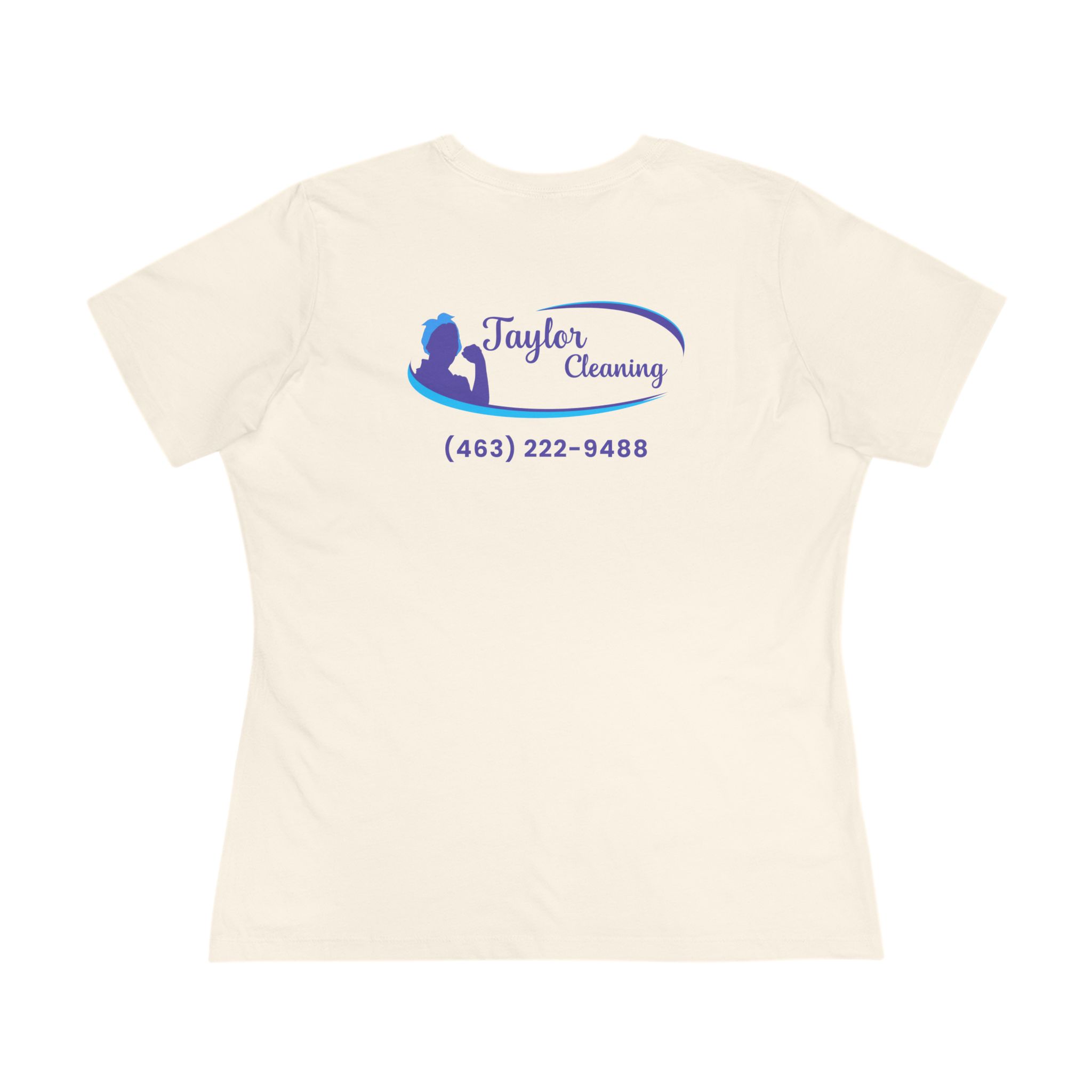 Taylor Cleaning Crew Tee — Women's (Light, Logo Back) - Image 6