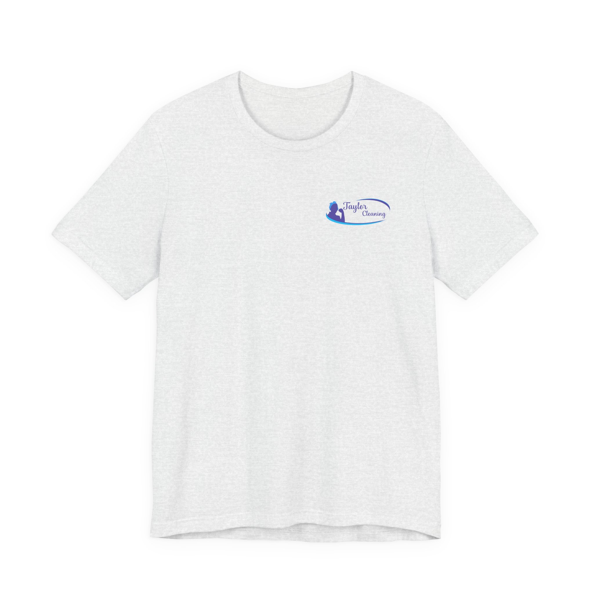 Taylor Cleaning Crew Tee — Unisex (Light, Logo Back) - Image 9