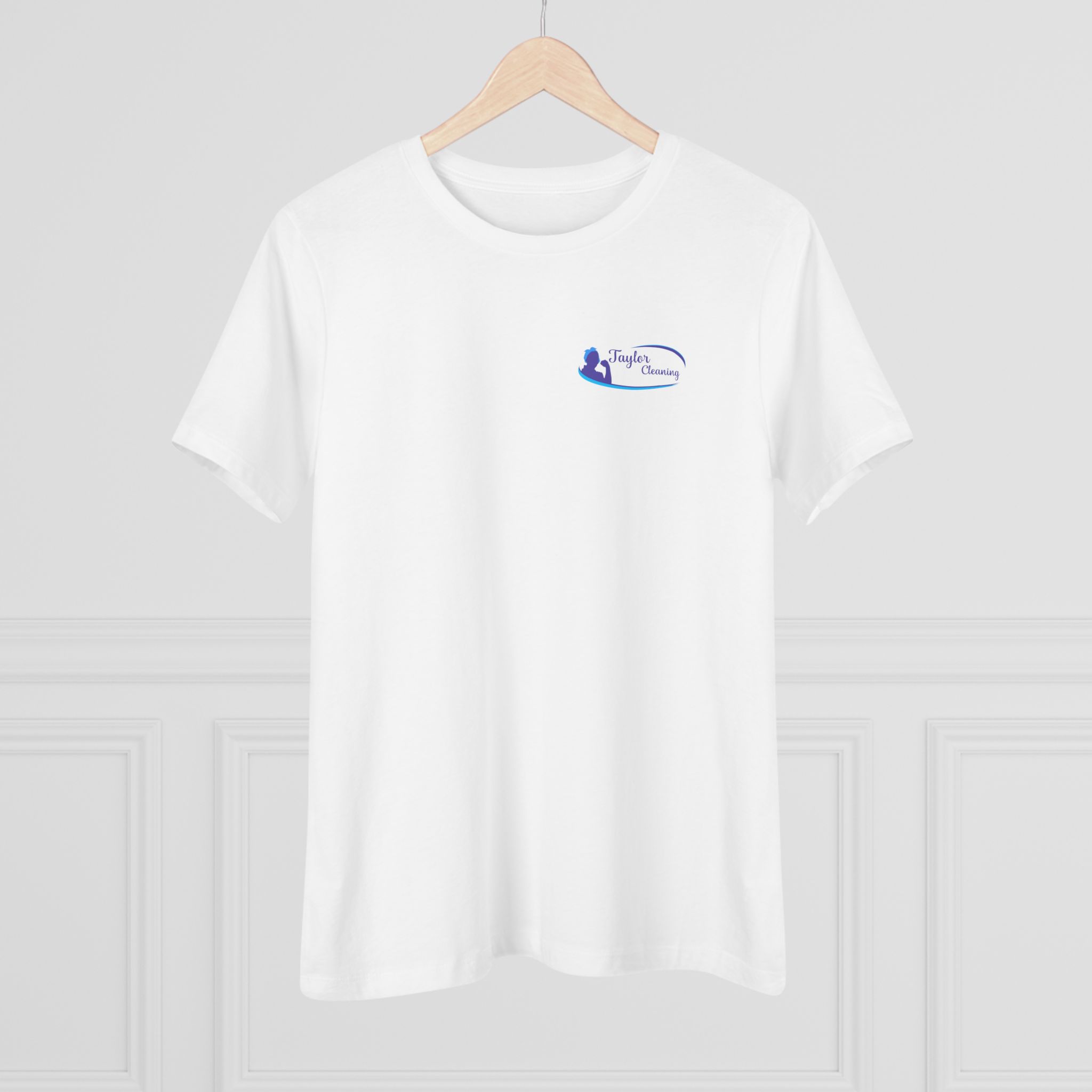 Taylor Cleaning Crew Tee — Women's (Light, Logo Back) - Image 4