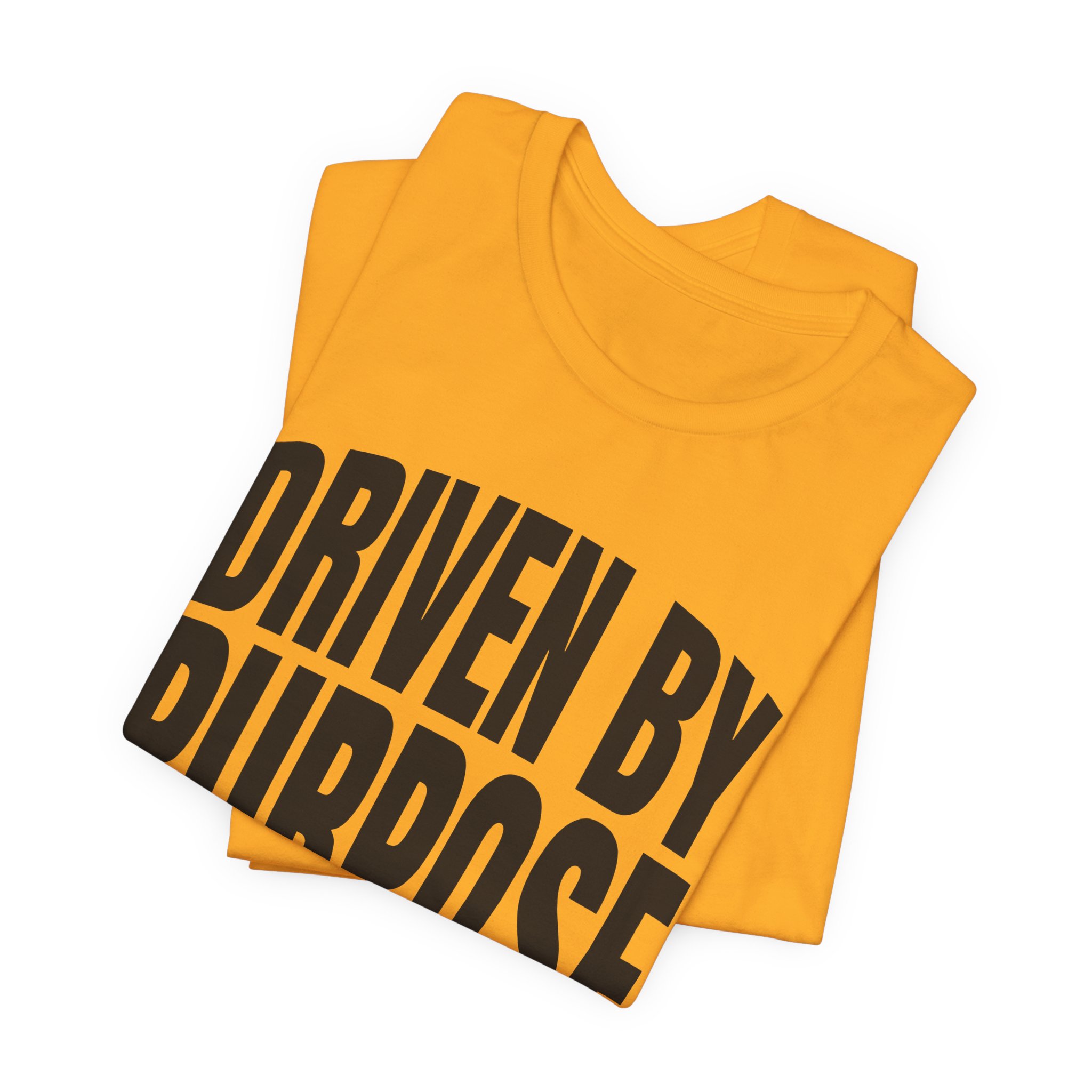 Driven by Purpose Tee (Definition) in Gold, alternate view