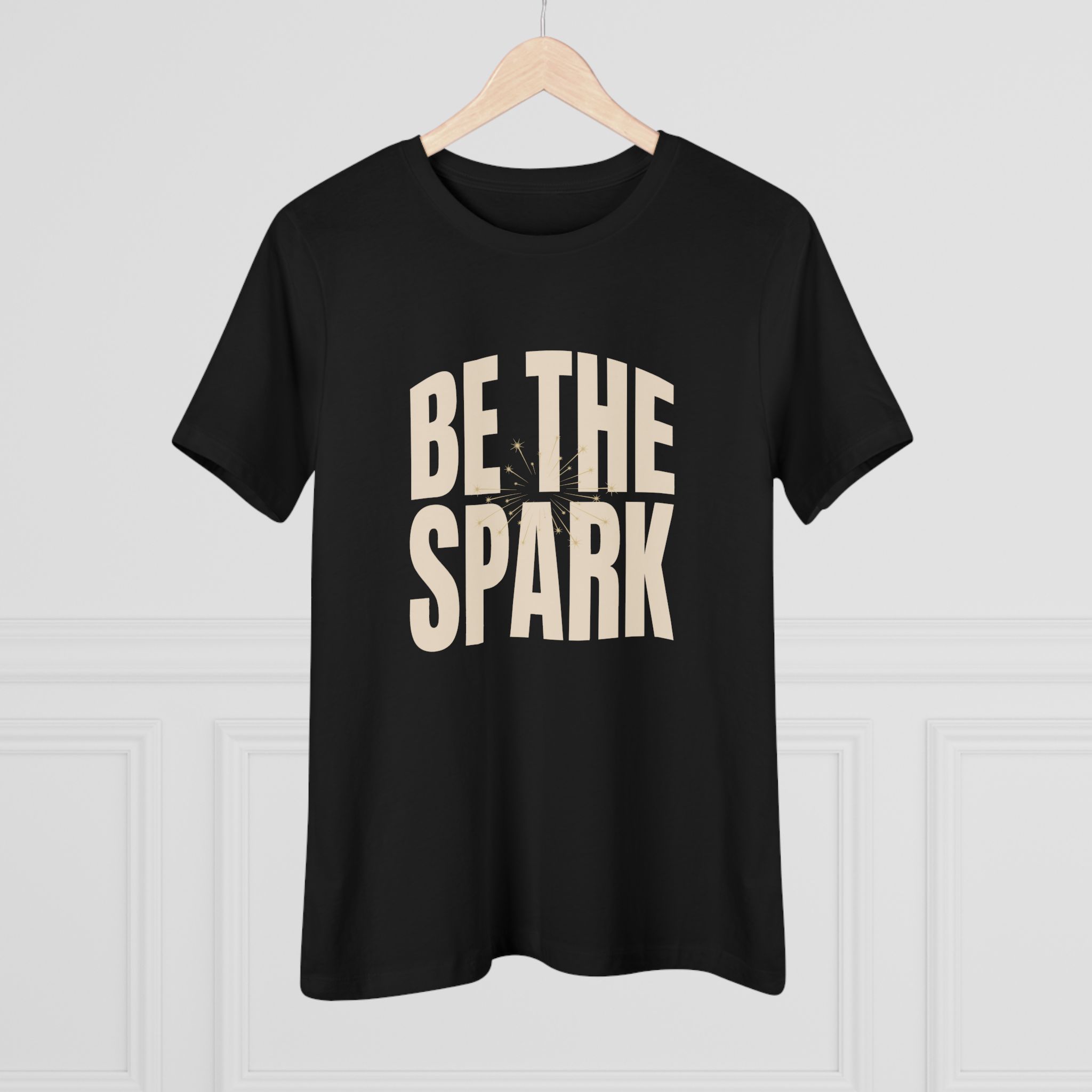 Be The Spark Women's Tee in Black, alternate view