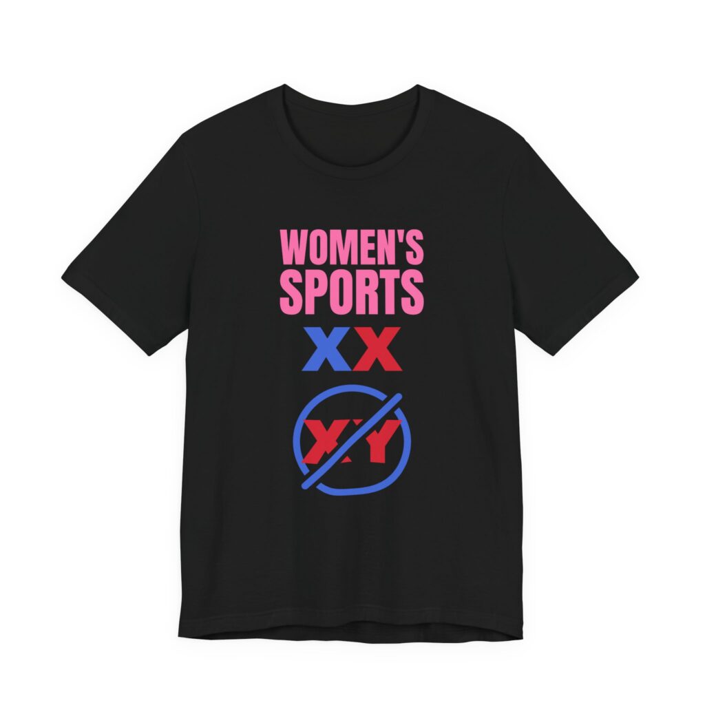 Women's Sports Tee (Circle, USA) in Black
