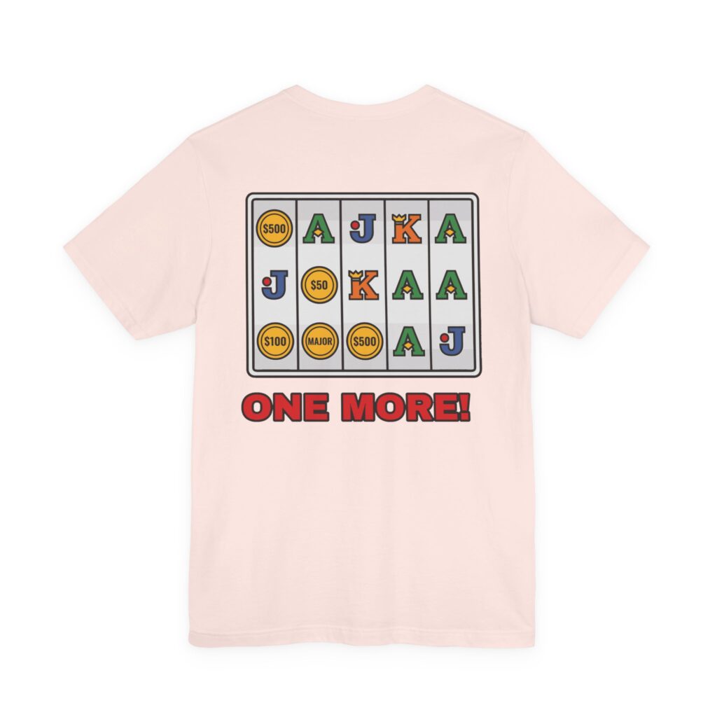 One More! Coin Reel Tee (Back Print) in Soft Pink
