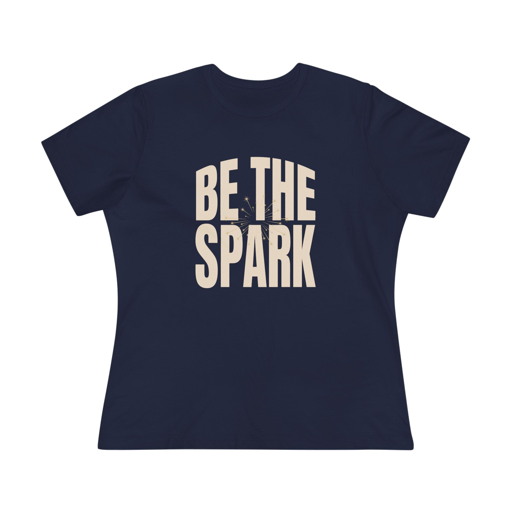 Be The Spark Women's Tee in Navy