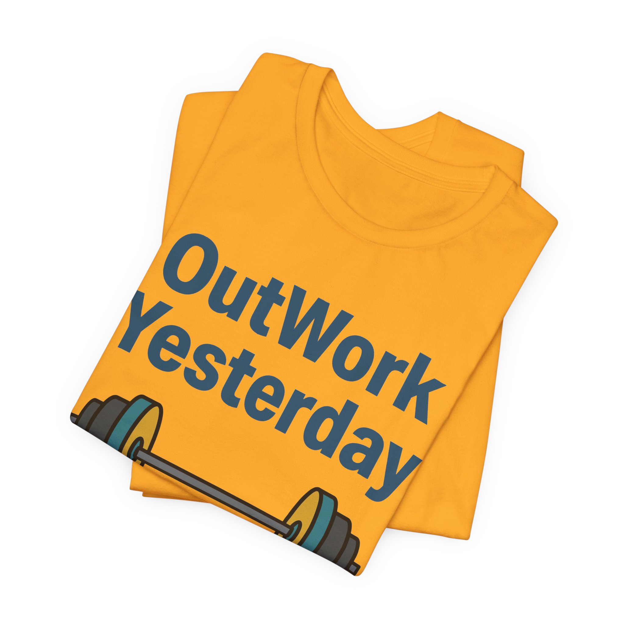 OutWork Yesterday Tee in Gold, alternate view