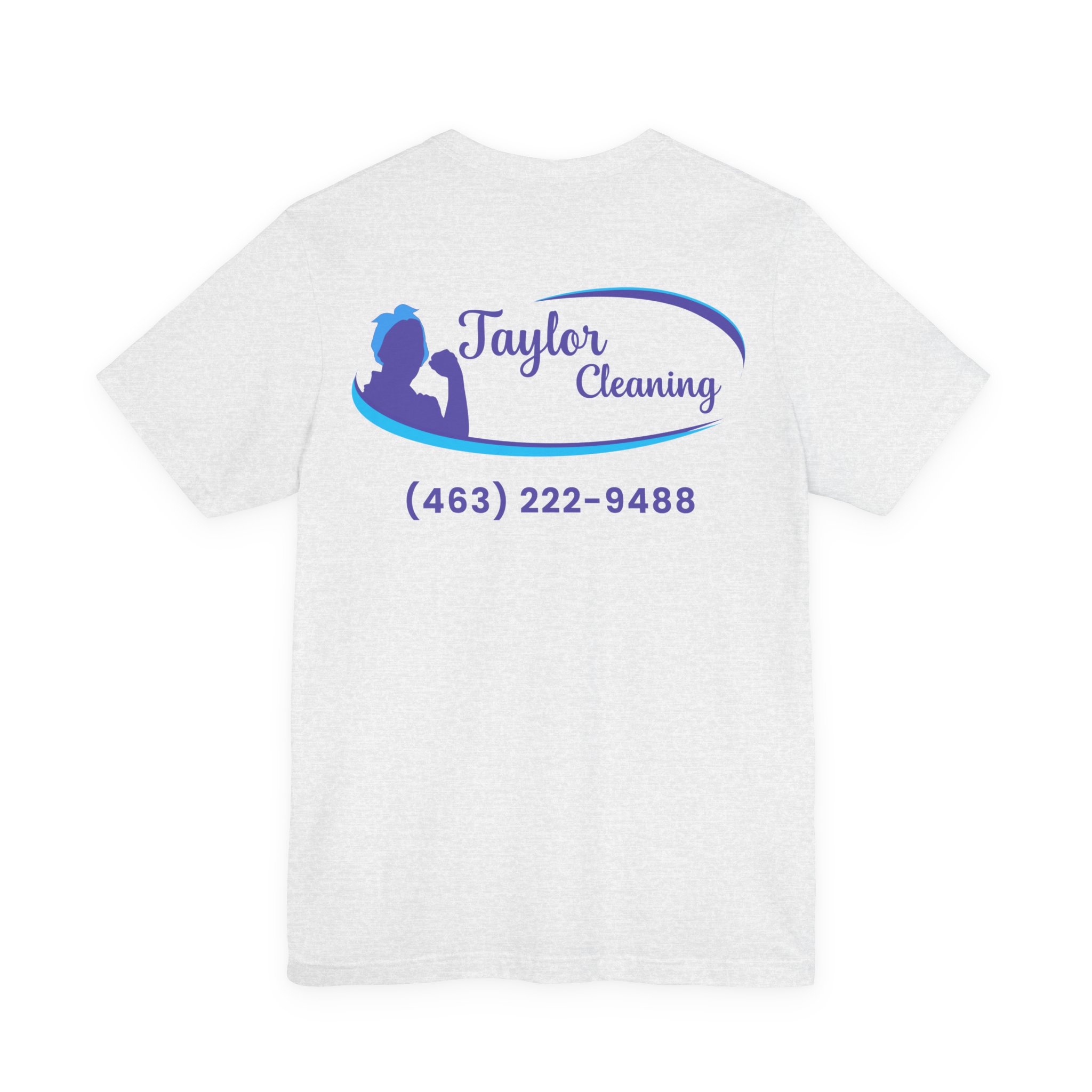 Taylor Cleaning Crew Tee — Unisex (Light, Back Print) - Image 10