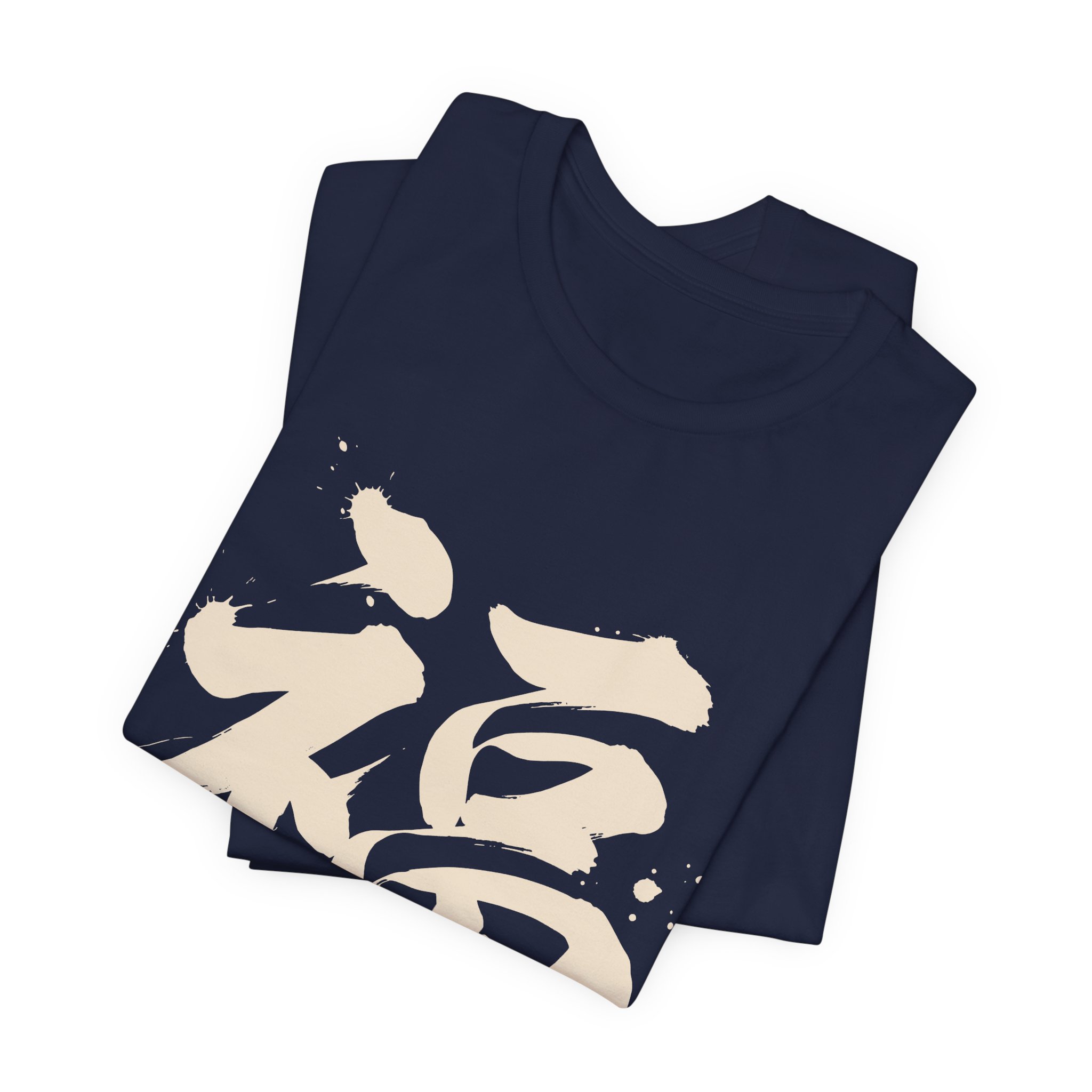 Fortune Kanji Tee in Navy, alternate view