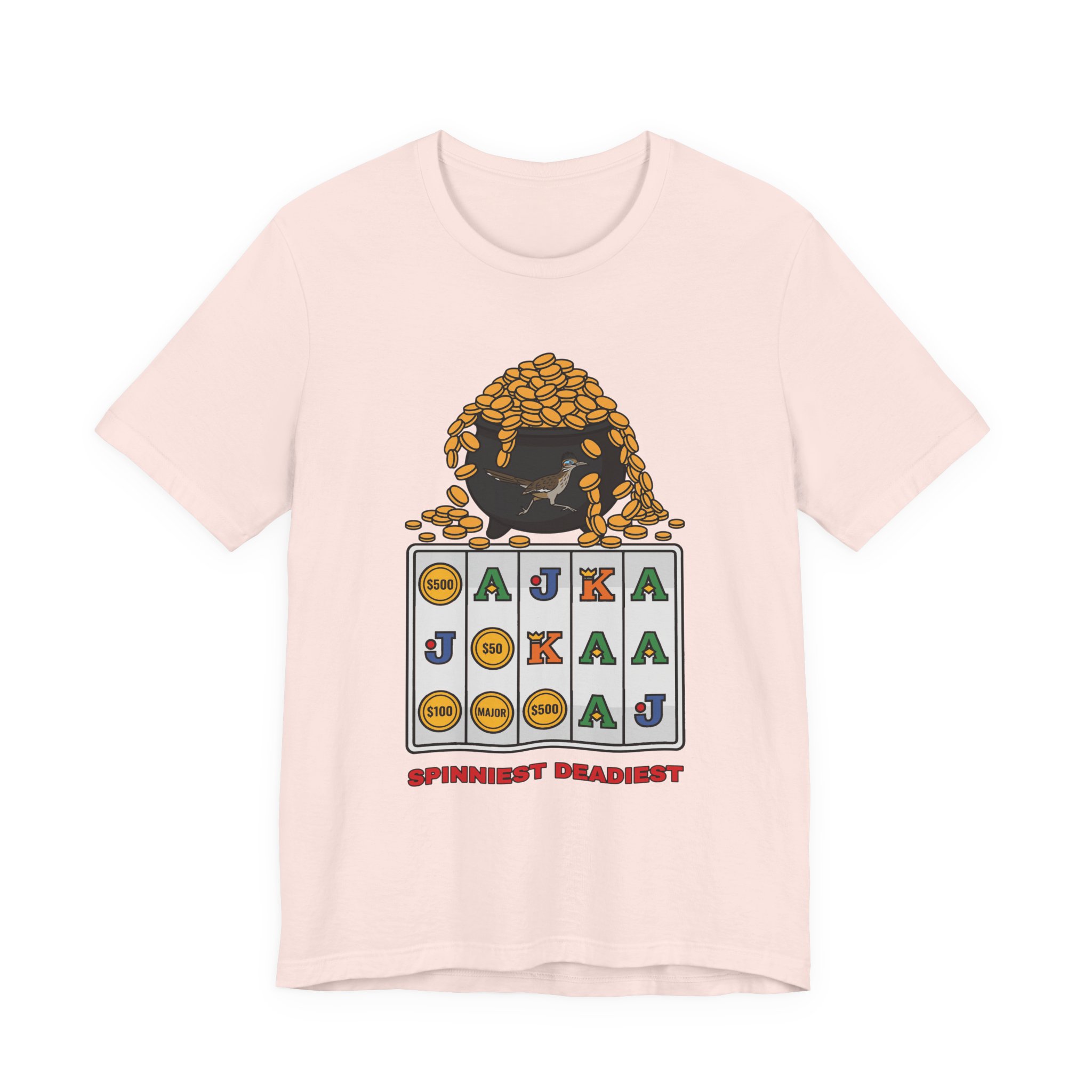 Spinniest Deadiest Tee (Full Color) in Soft Pink