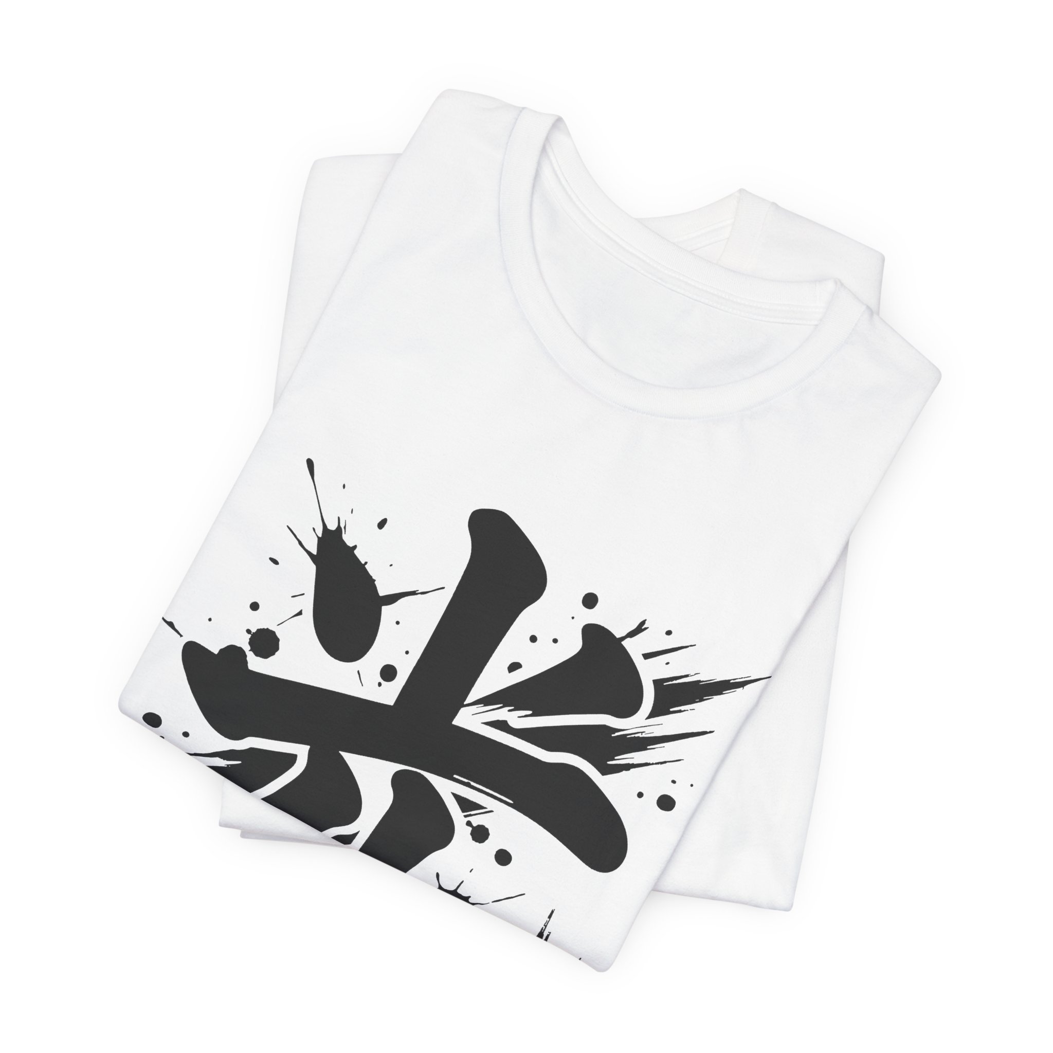 Light Kanji Tee in White, alternate view