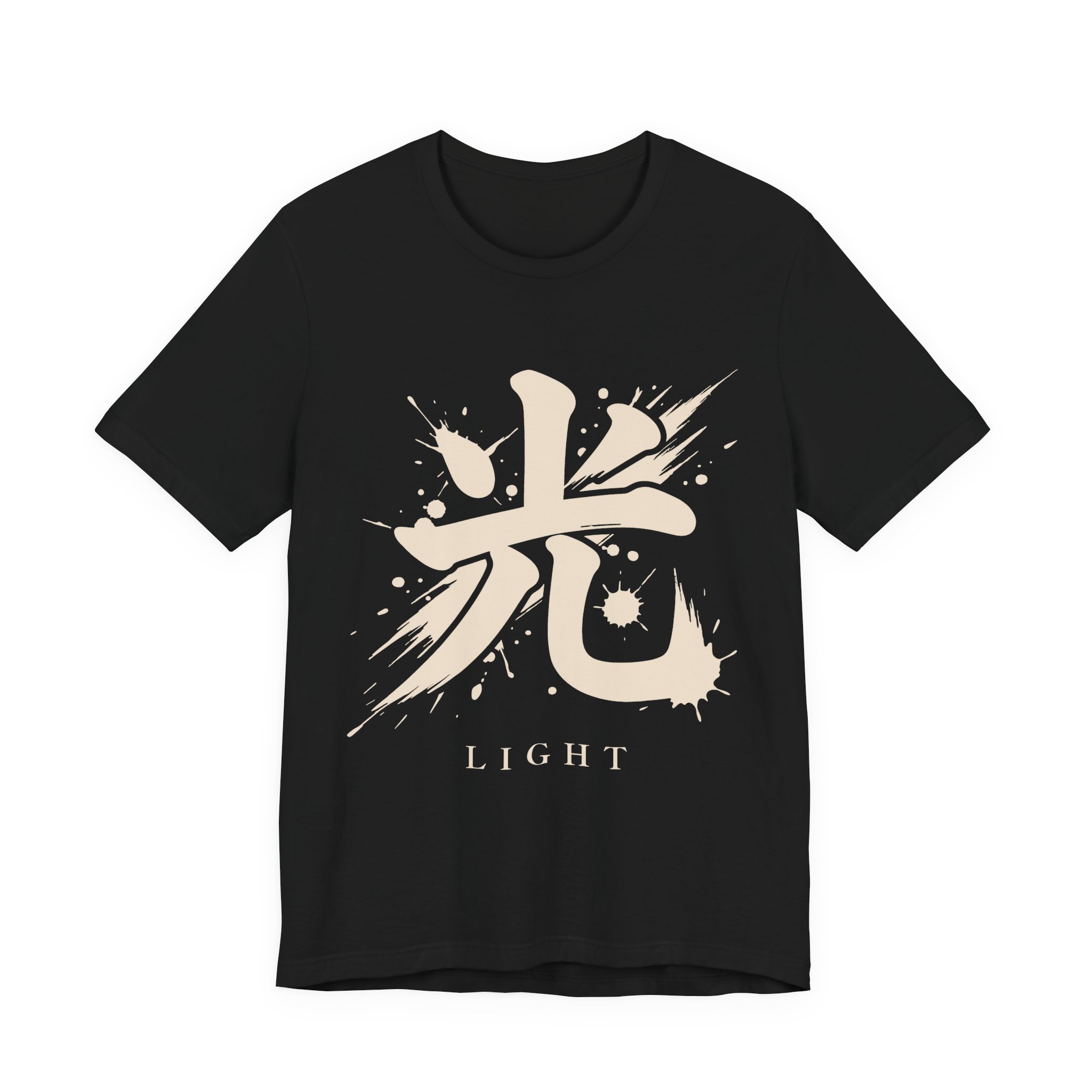 Light Kanji Tee in Black