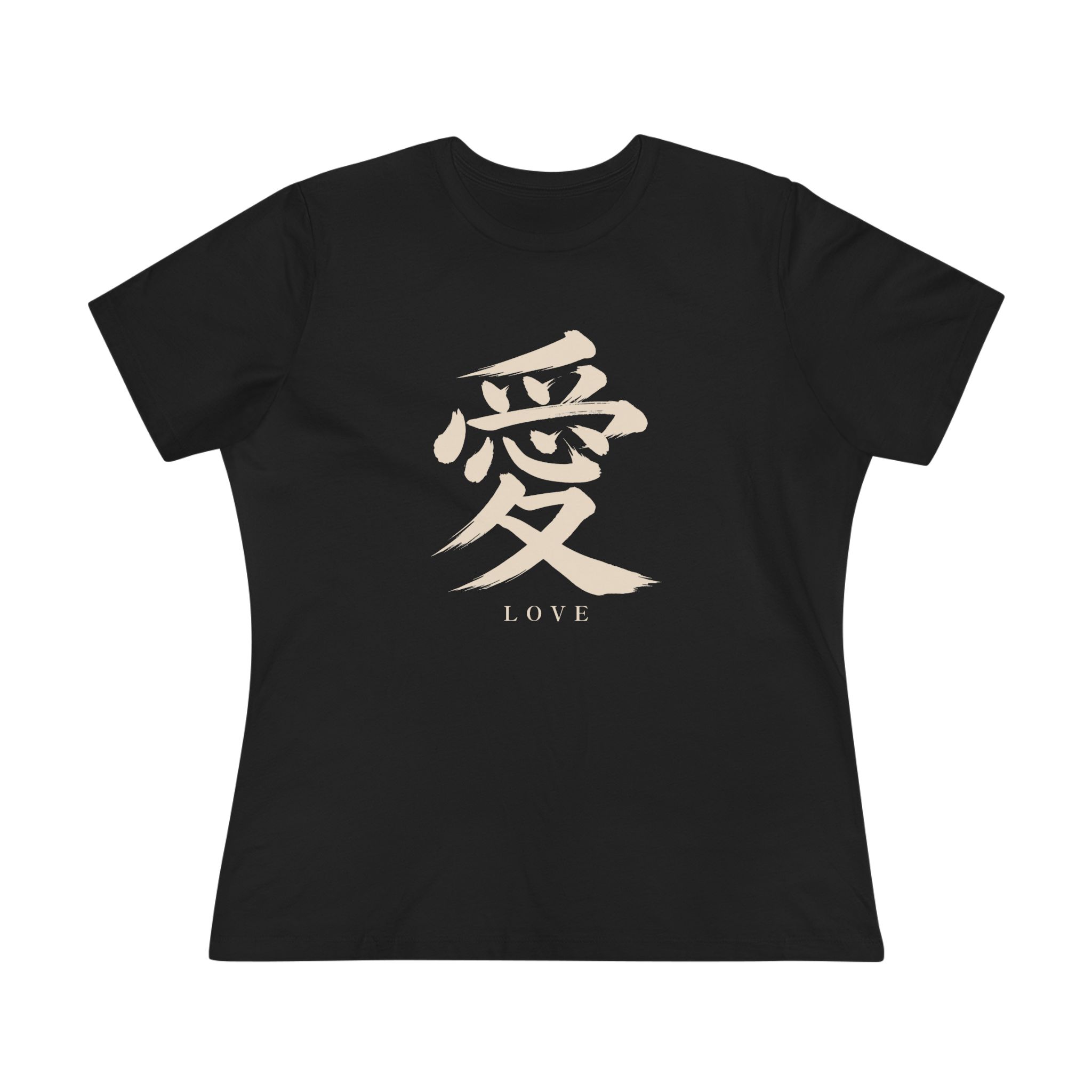 Love Kanji Women's Tee in Black