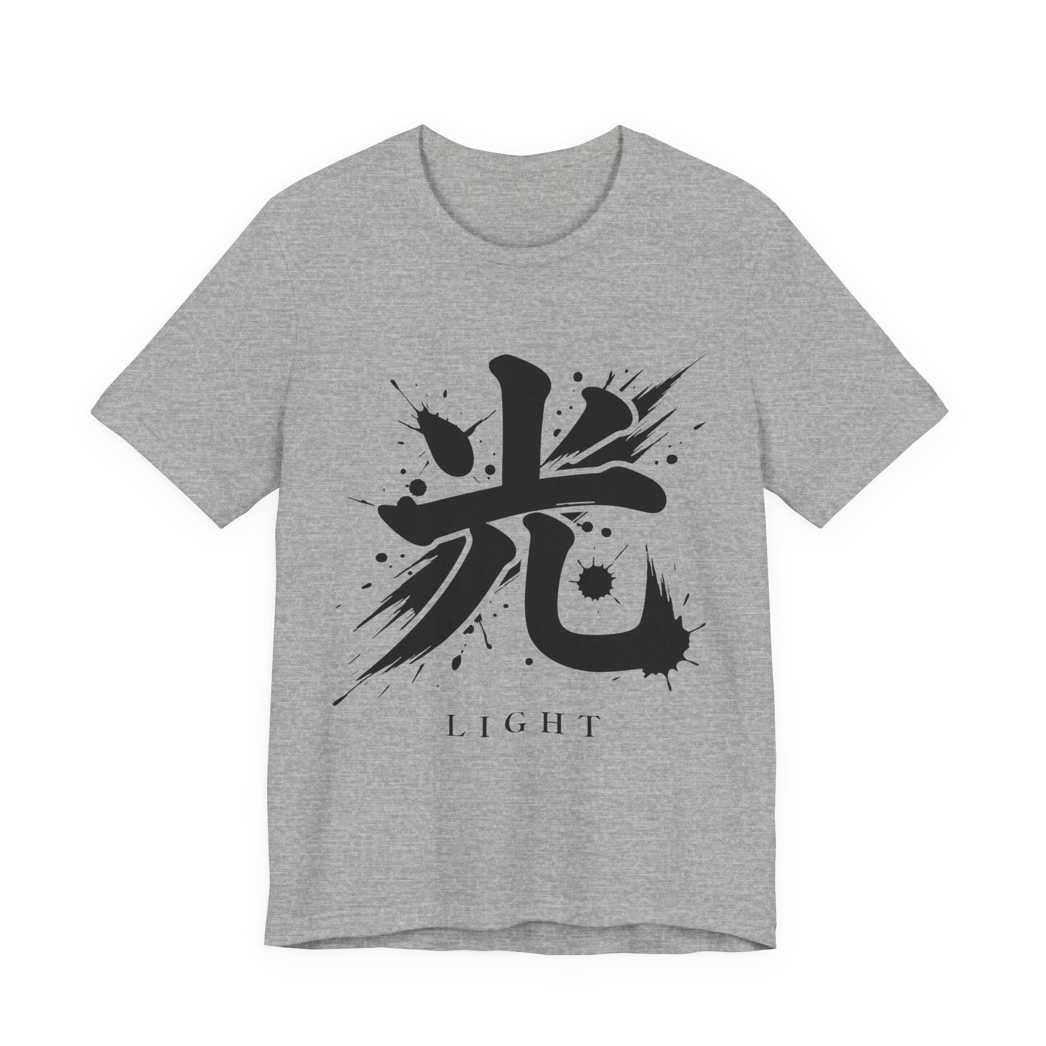 Light Kanji Tee in Athletic Heather