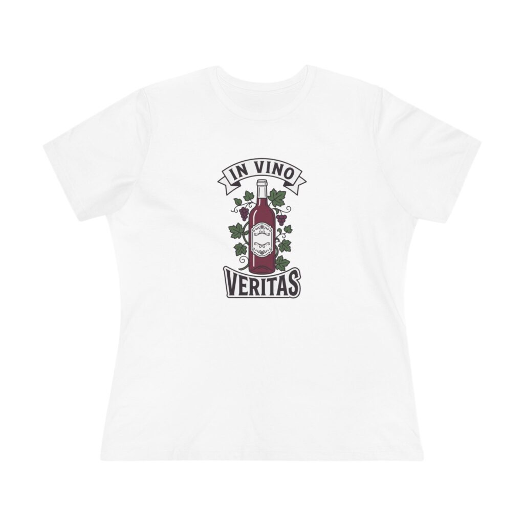 In Vino Veritas Women's Tee in White