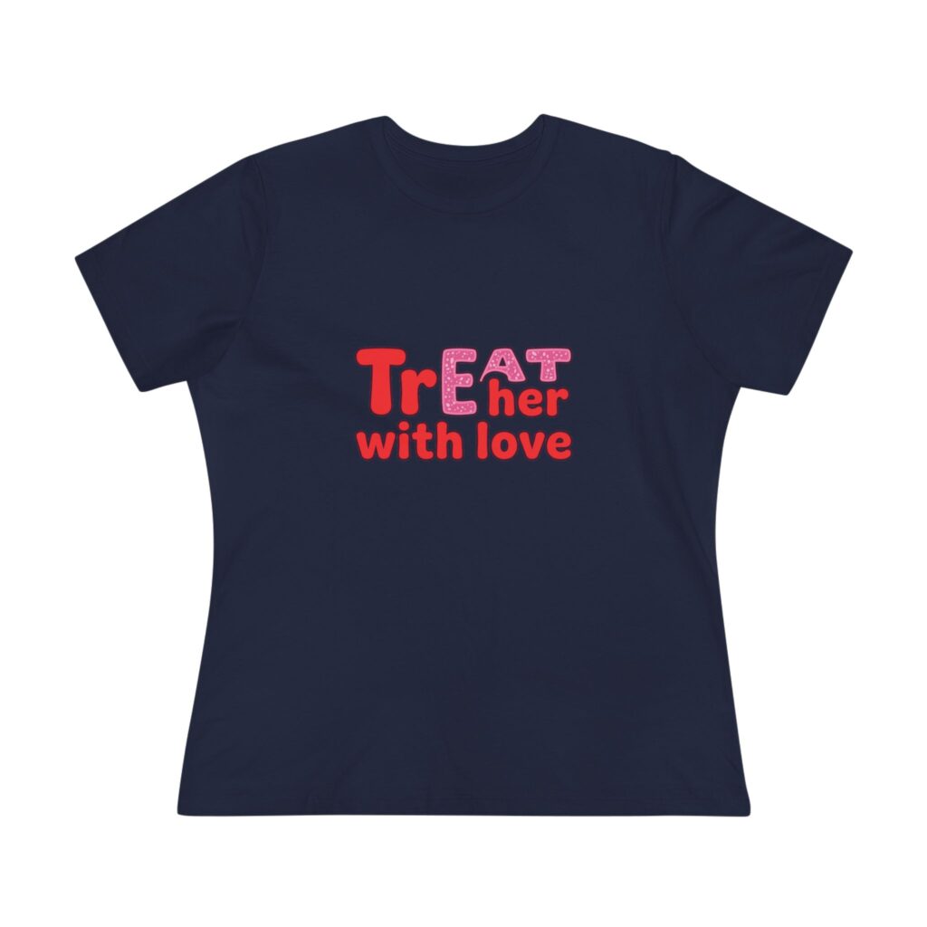 Treat Her With Love (Sprinkles) Women's Tee in Navy
