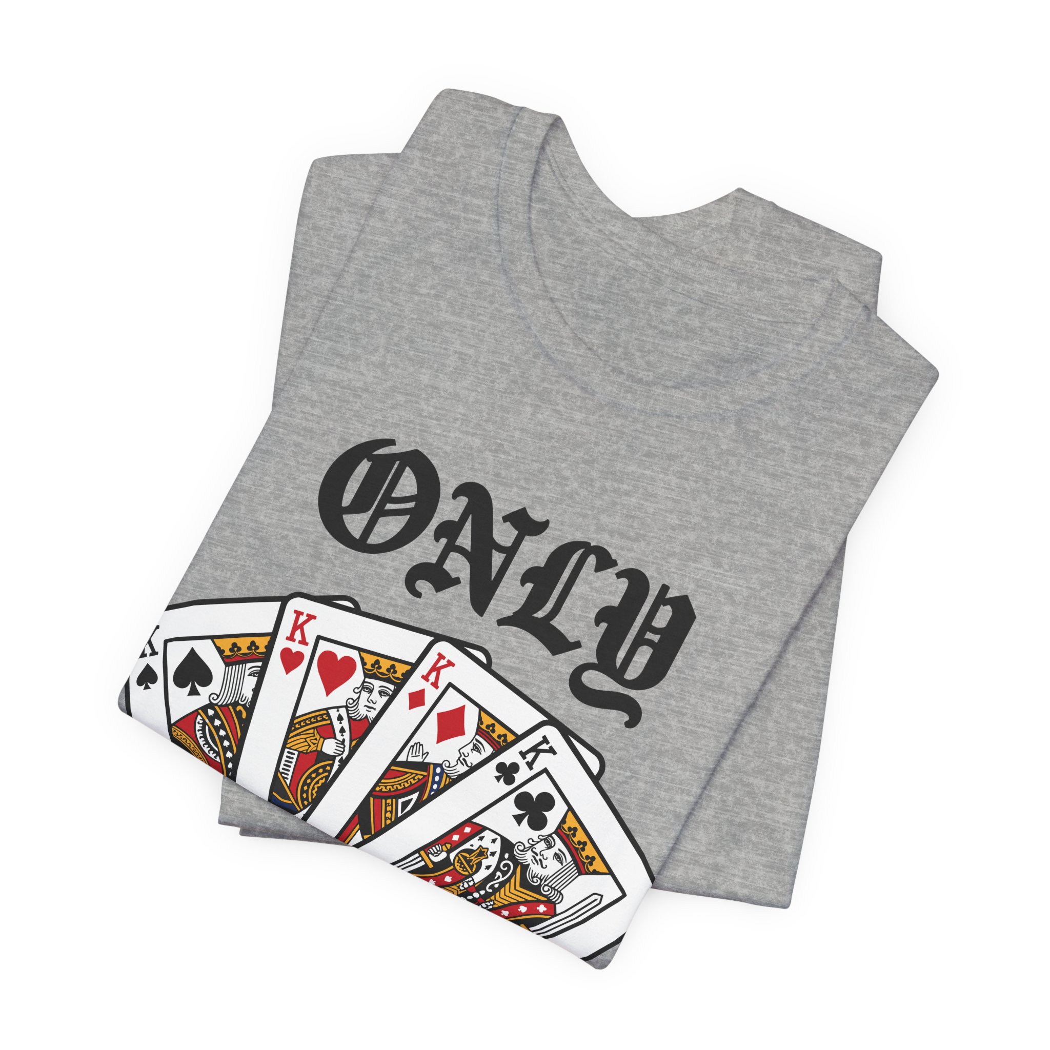 Only Kings Understand Tee in Athletic Heather, alternate view