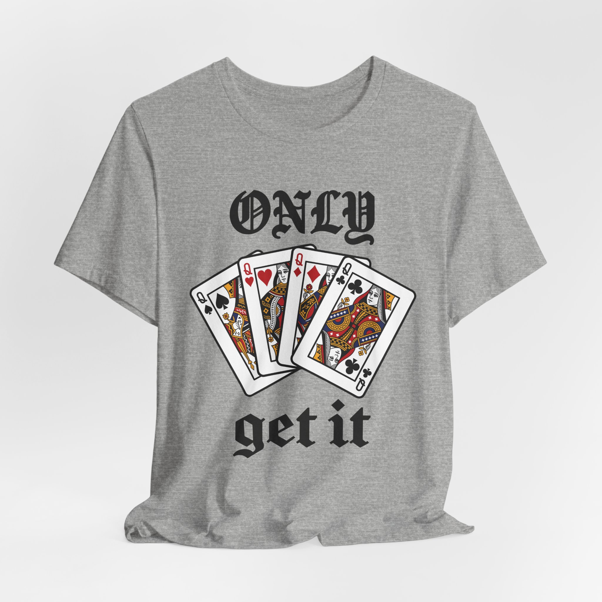 Only Queens Get It Tee in Athletic Heather, alternate view